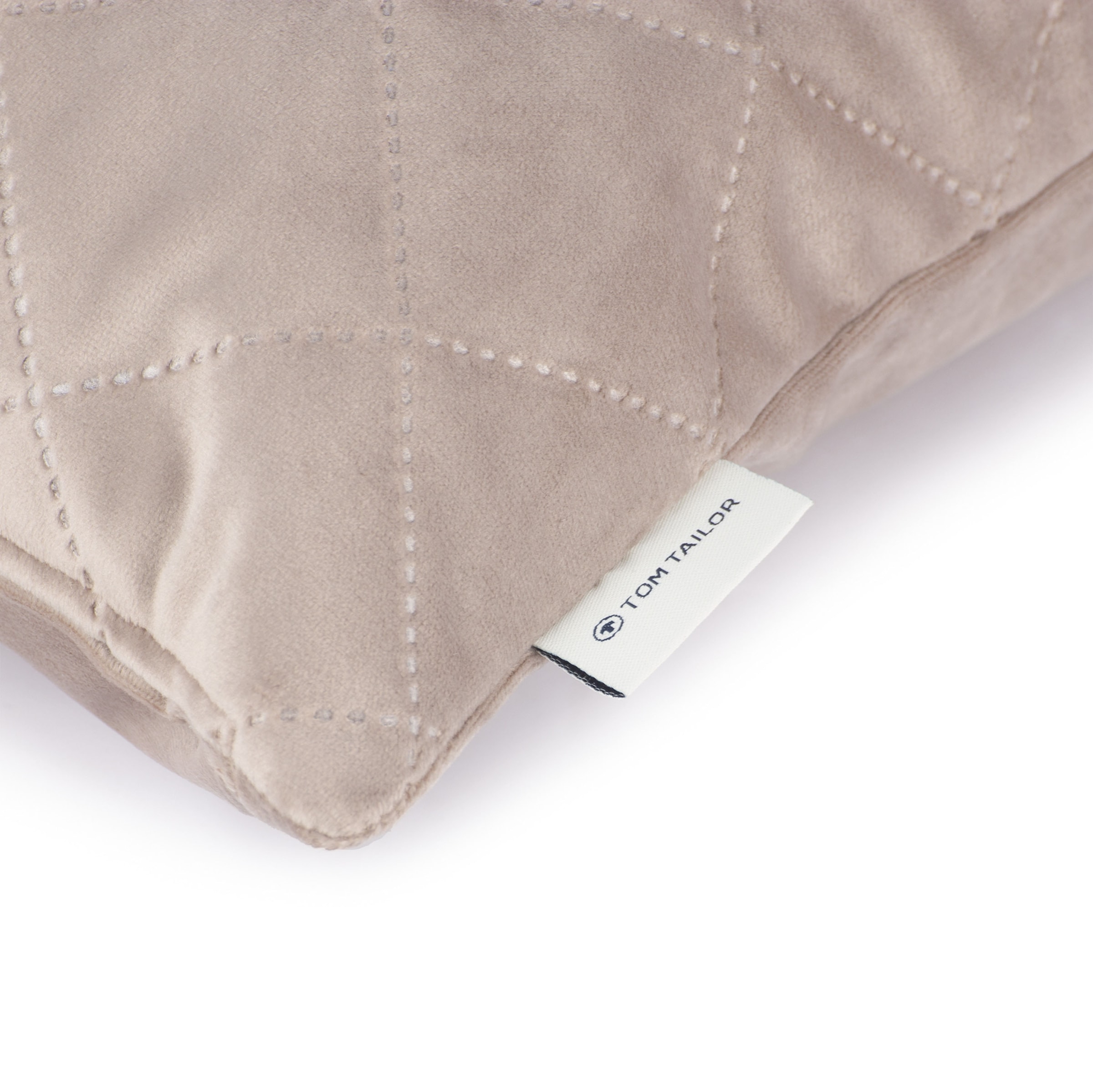 TOM TAILOR HOME Dekokissen »FrenchVelvet Quilt« Kissenhülle ohne Füllung, 1 Stück