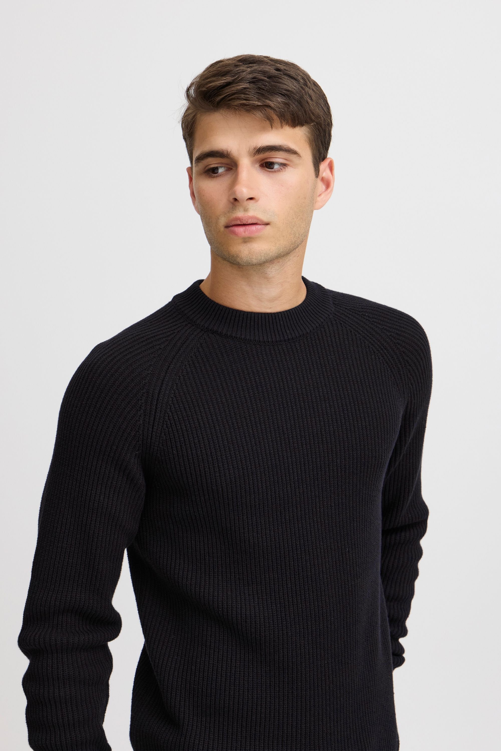 Casual Friday Strickfleece-Pullover »Strickpullover CFKRISTIAN raglan rib crew neck knit«