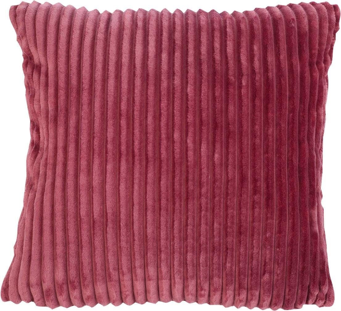 Gözze Dekokissen »Cord-Optik Dekokissen« 50x50 cm, passend zu Cord-Optik Decke, Kissenhülle  & Füllung, 1 Stück