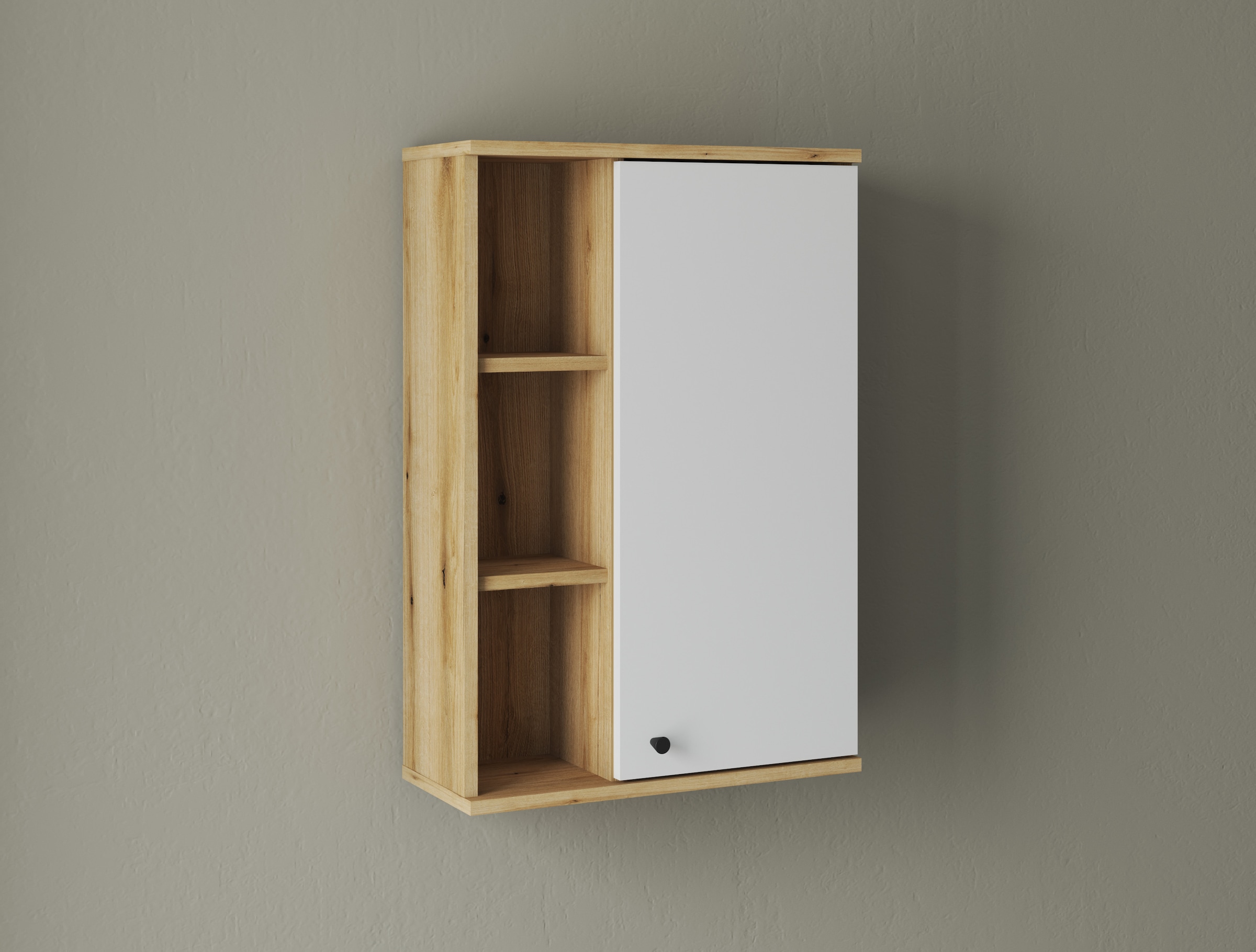 INOSIGN Badmöbel-Set »OSLO, Bad im skandinavischen Design, 5-teiliges Badezimmer«, (Set, 5 St.), Badschränke und Spiegel, in zwei Farben verfügbar, viel Stauraum