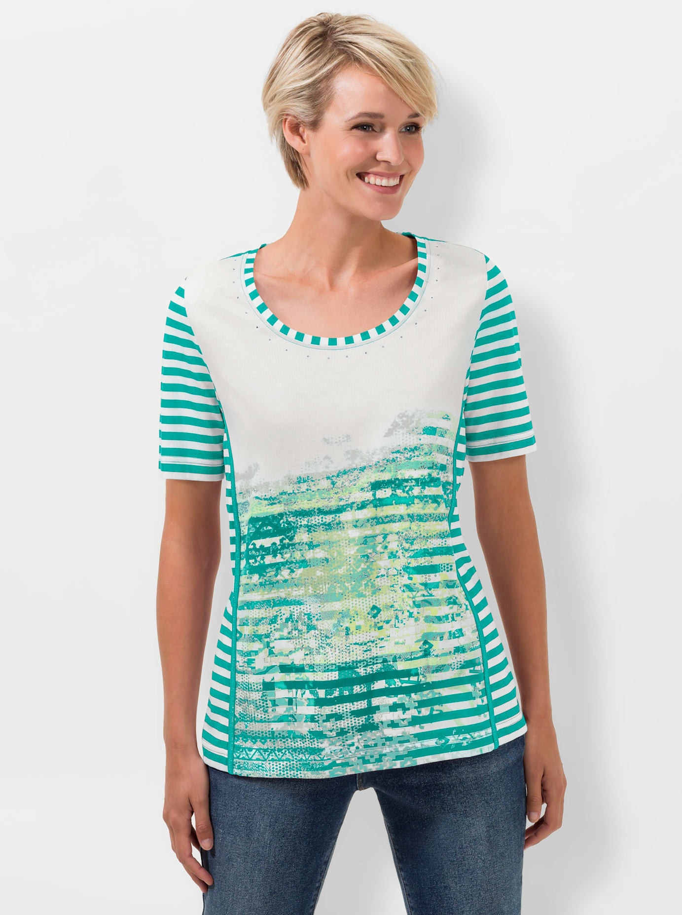 Casual Looks Rundhalsshirt »Shirt«, (1 tlg.)