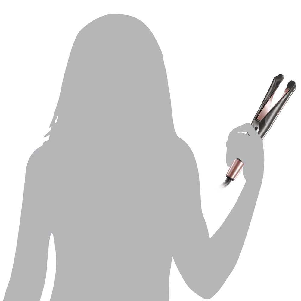 Remington Glätteisen »S6606 Curl & Straight Confidence Haarglätter«, Keramik-Turmalin-Beschichtung, Professionelles 2-in-1 Styling: Glätteisen, Locken&Wellen; LCD display