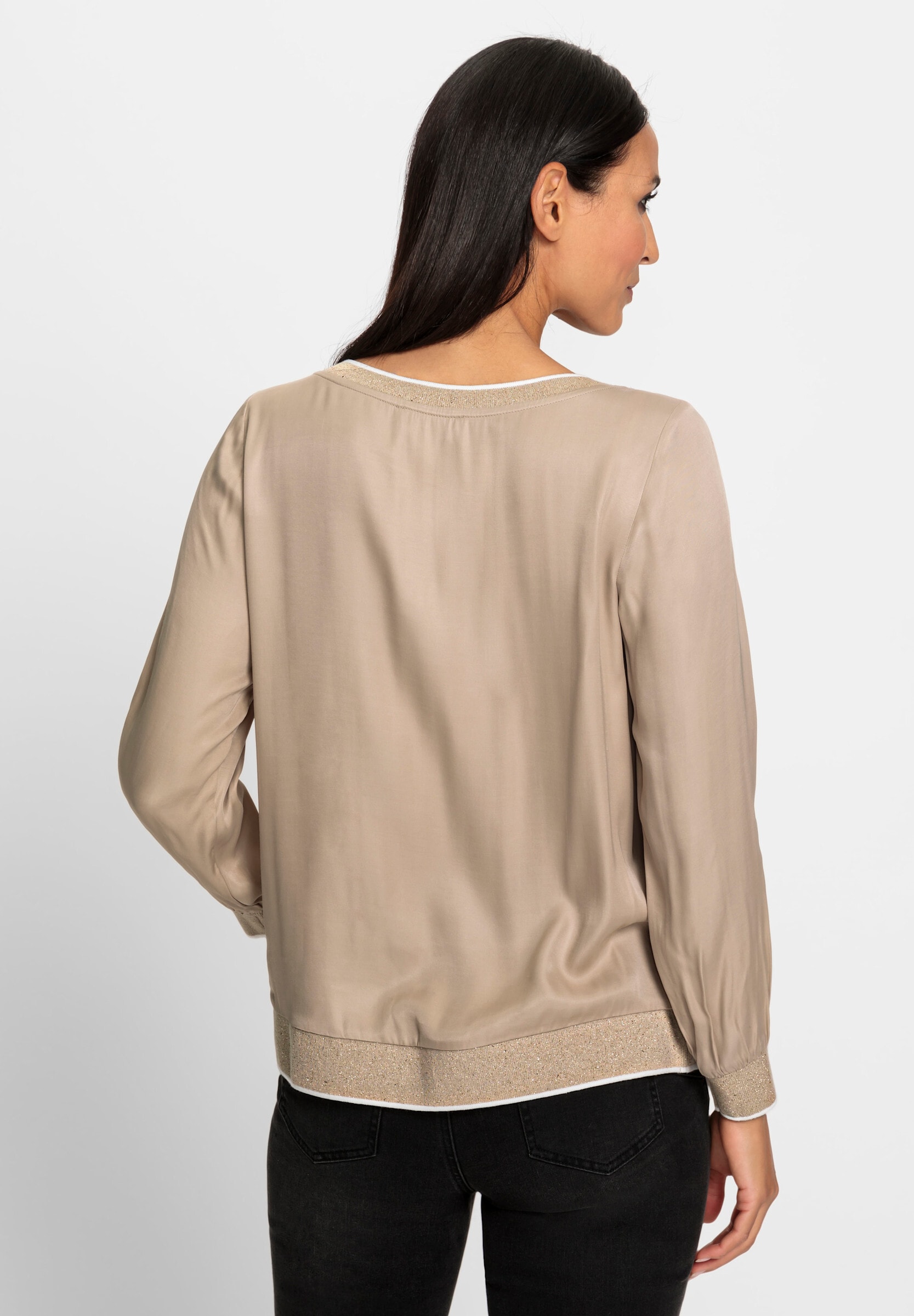 heine Schlupfbluse »Bluse Blusenshirt mit Glanzgarnen«