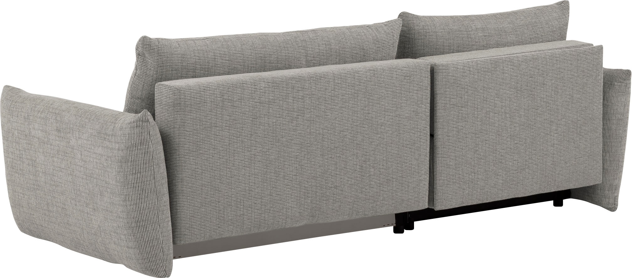 andas Ecksofa »MAVAS Schlafsofa mit Bettkasten, L-Form,«, ca.257/127cm (Liegefläche 212/145 cm), Cord, Chenille, Struktur