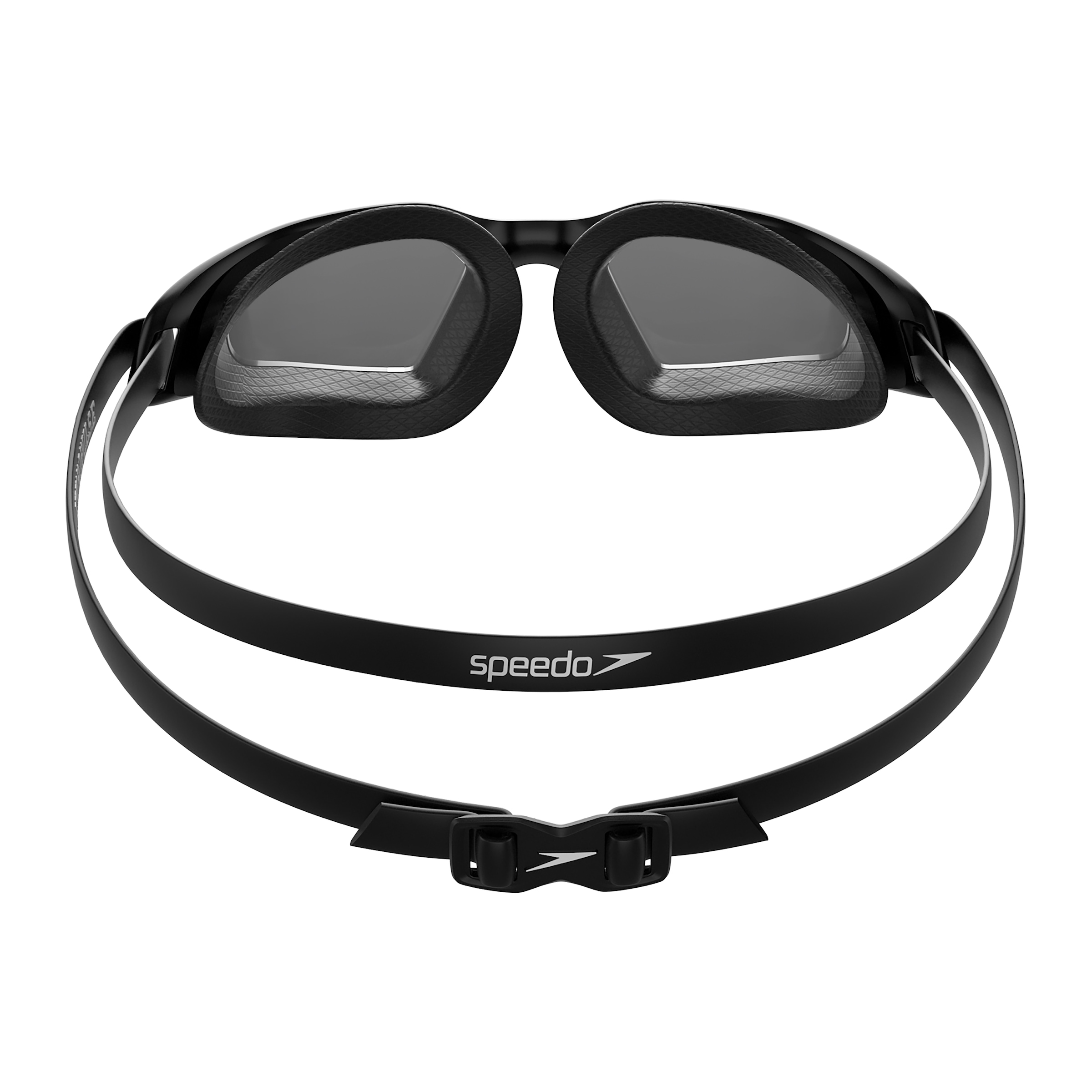 Speedo Schwimmbrille »HYDROPULSE GOGGLE AU BLACK/GREY« für klare Sicht unter Wasser, bequemer Sitz, verstellbares Band