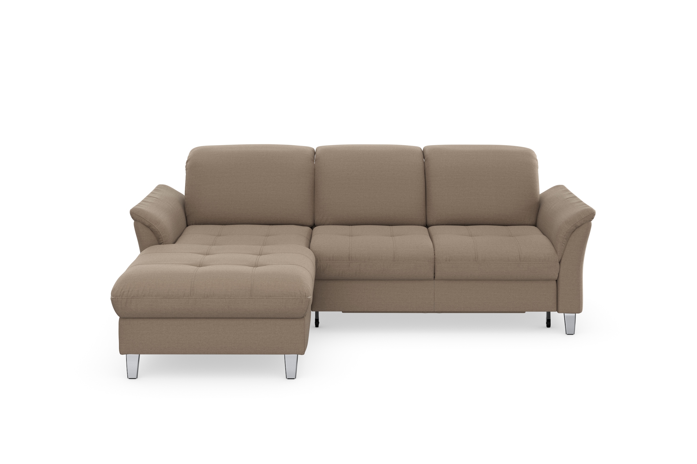 sit&more Ecksofa »Maggiore L-Form«, wahlweise mit Kopfteilverstellung, Bettfunktion und Bettkasten