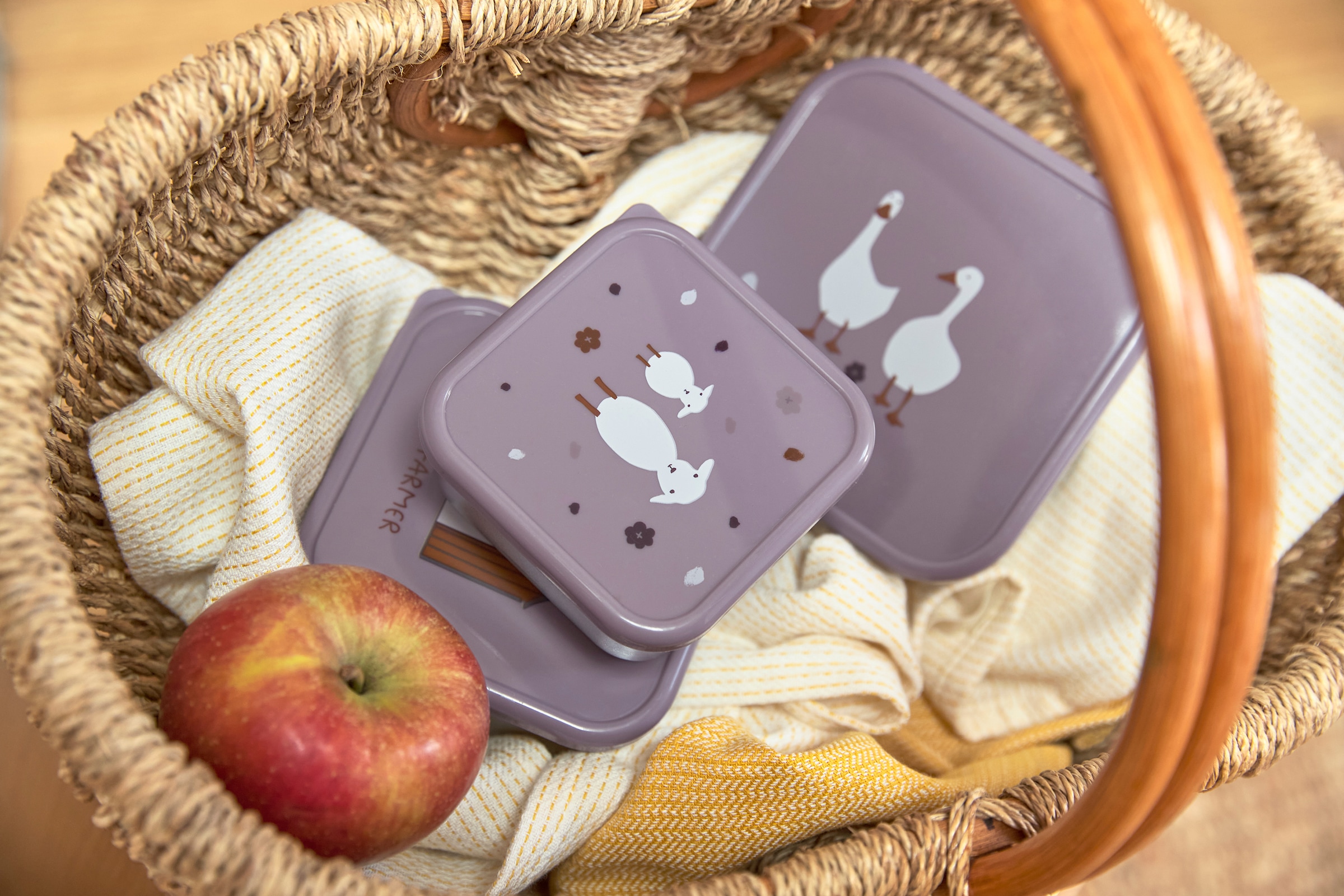 LÄSSIG Lunchbox »Tiny Farmer«, (3 tlg.)