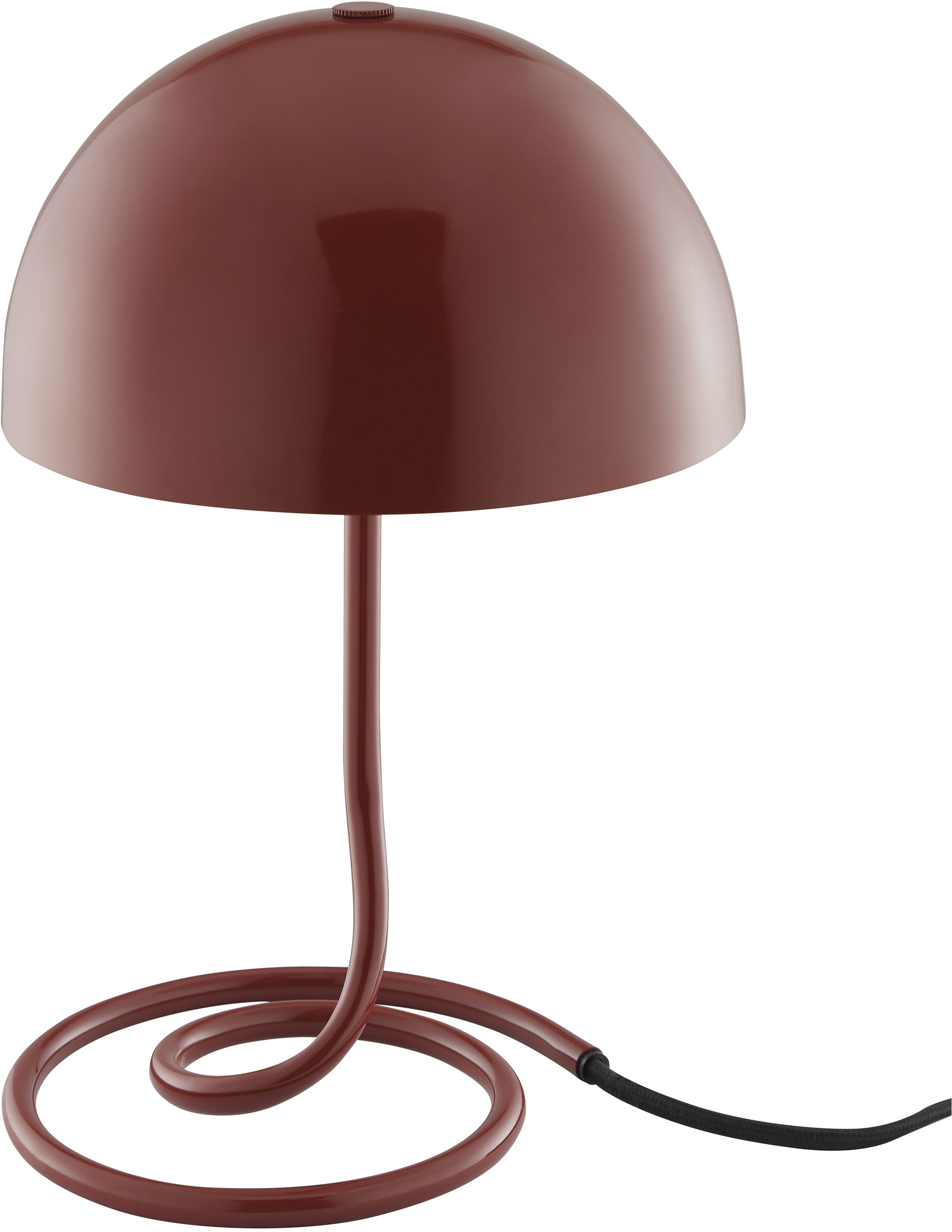 OTTO home Tischleuchte »Charlett Pilz Lampe« G9 1 Stk. Tischlampe, Ø 20 cm, Höhe 31 cm, Metall, Spiralfuß, Pilzleuchte, G9