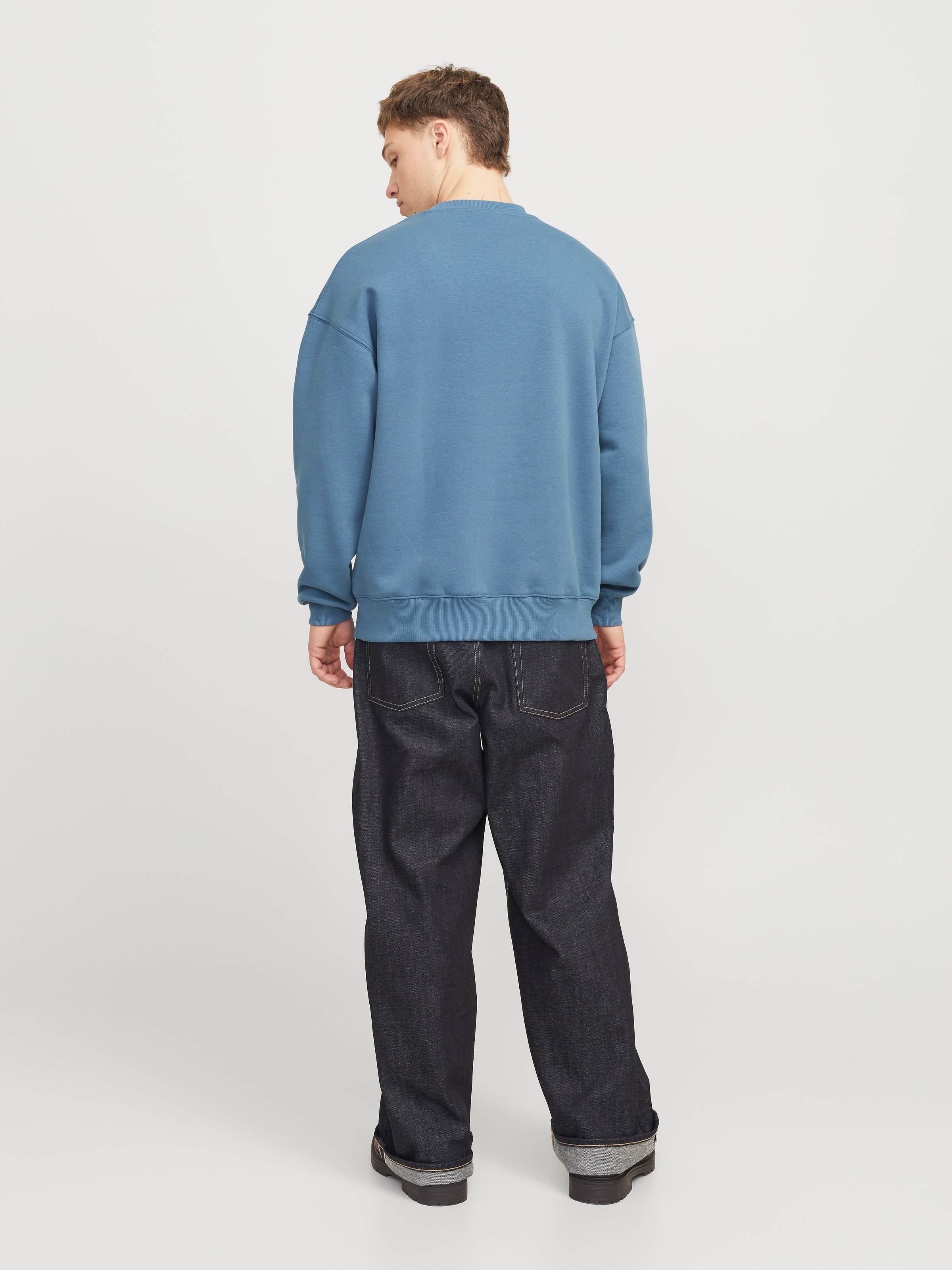 Jack & Jones Sweatshirt »JJEURBAN EDGE SWEAT CREW NECK NOOS«, mit Rippbündchen