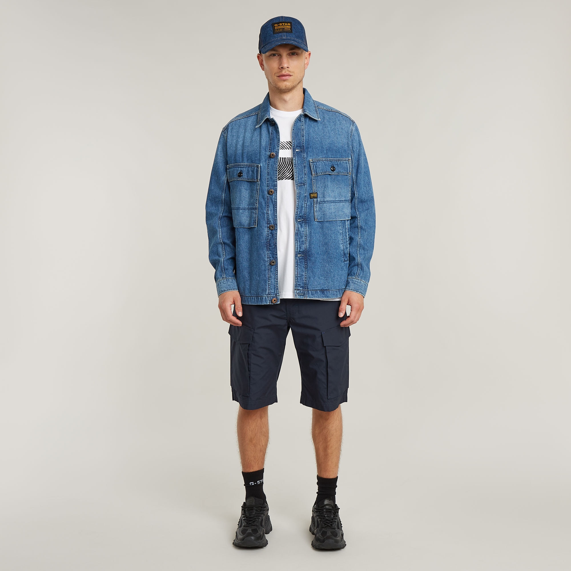 G-STAR Cargoshorts »Core Regular Cargo Short«, mit innenliegener Kordel