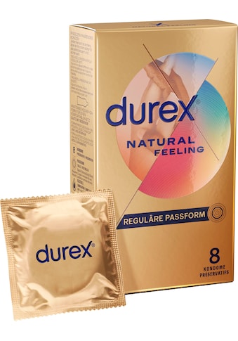 durex Kondome »Natural Feeling«, Für ein natürliches Haut-an-Haut-Gefühl. Latexfrei kaufen