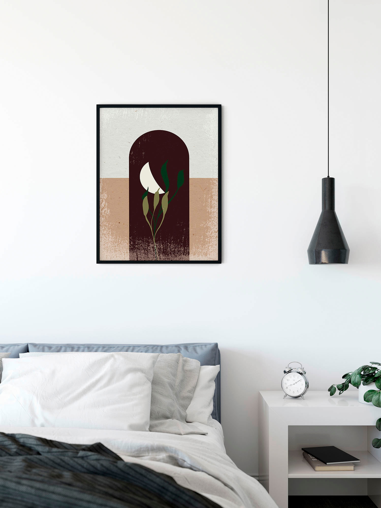 Komar Wandbild »Silence Half Moon«, (1 St.), Deutsches Premium-Poster Fotopapier mit seidenmatter Oberfläche und hoher Lichtbeständigkeit. Für fotorealistische Drucke mit gestochen scharfen Details und hervorragender Farbbrillanz.