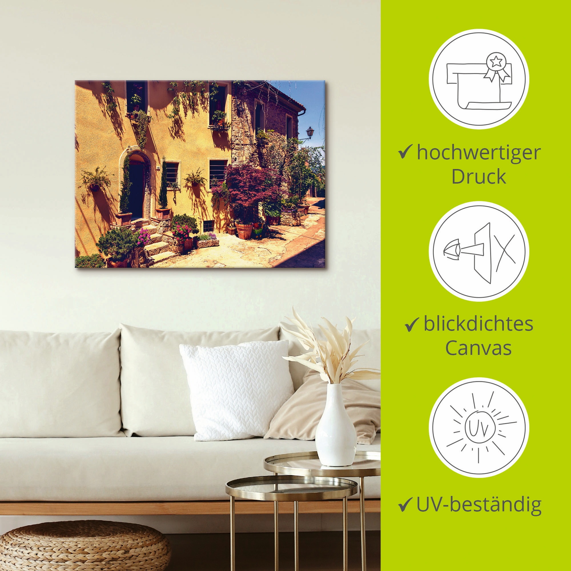Artland Wandbild »Siena Toskana«, Europa, (1 St.), als Leinwandbild, Poster, Wandaufkleber in verschied. Größen