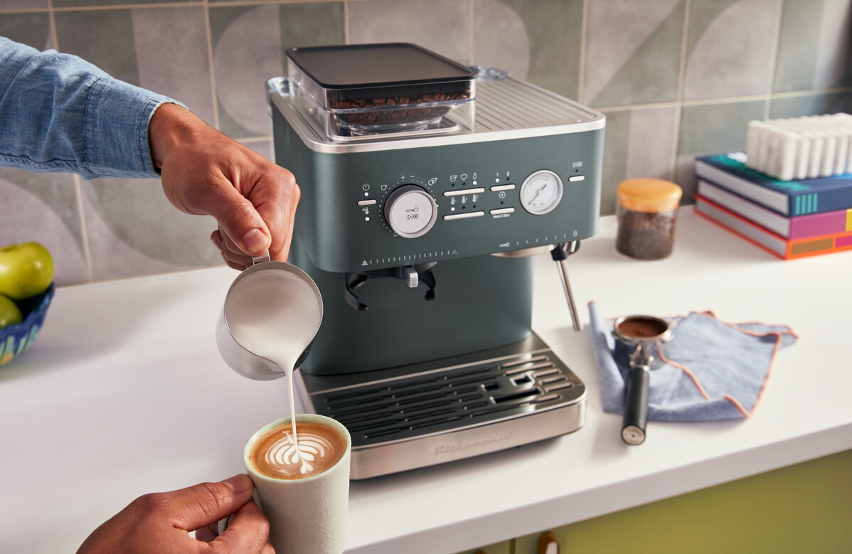 KitchenAid Espressomaschine »5KES6551EBK«, Siebträger mit Mühle