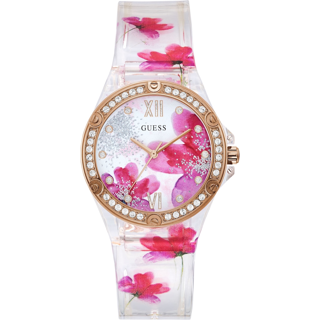 Guess Quarzuhr »CLEAR BLOOM, GW0239L1«