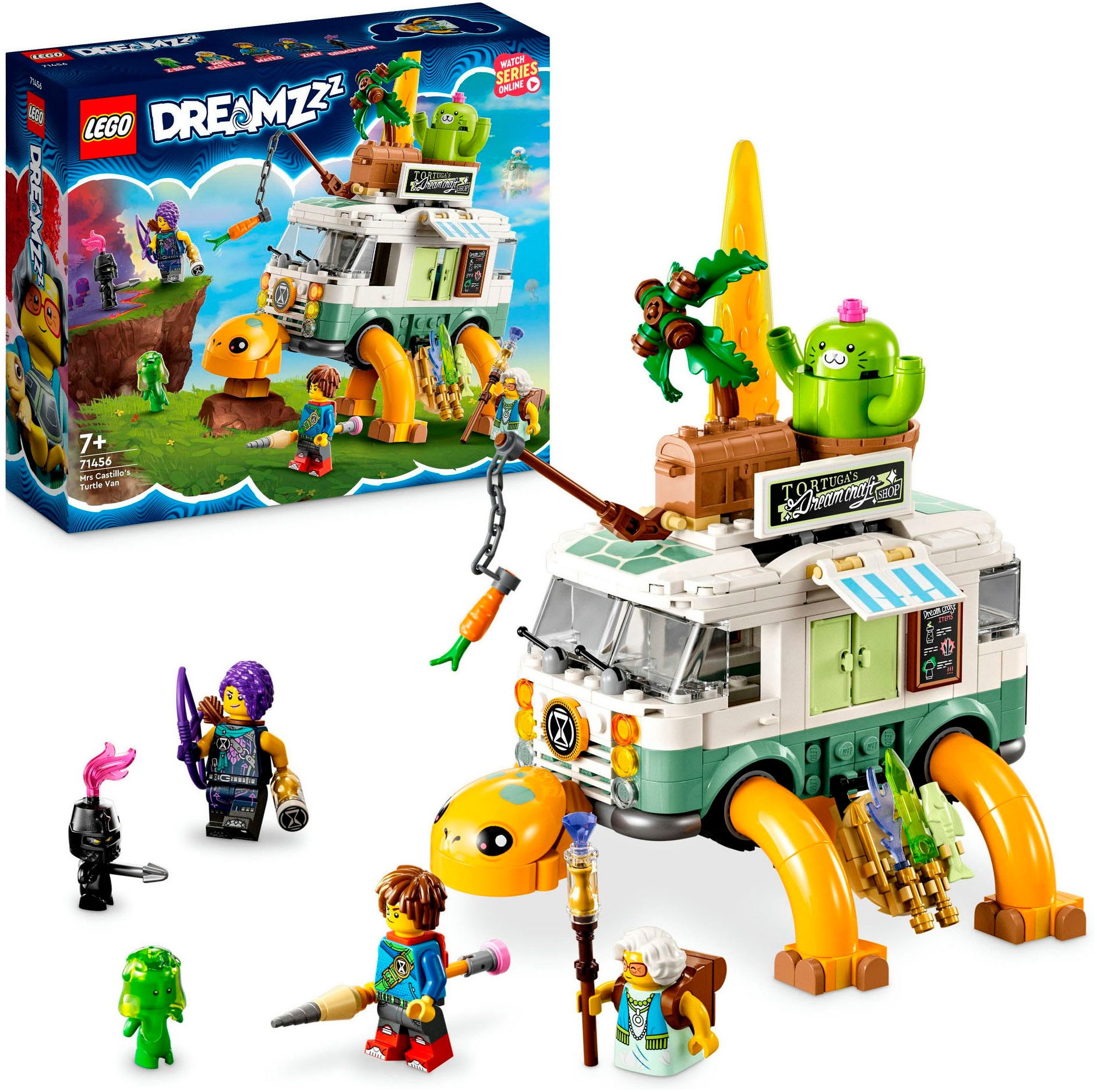 Konstruktionsspielsteine »Mrs. Castillos Schildkrötenbus (71456), LEGO® DREAMZzz™«,...