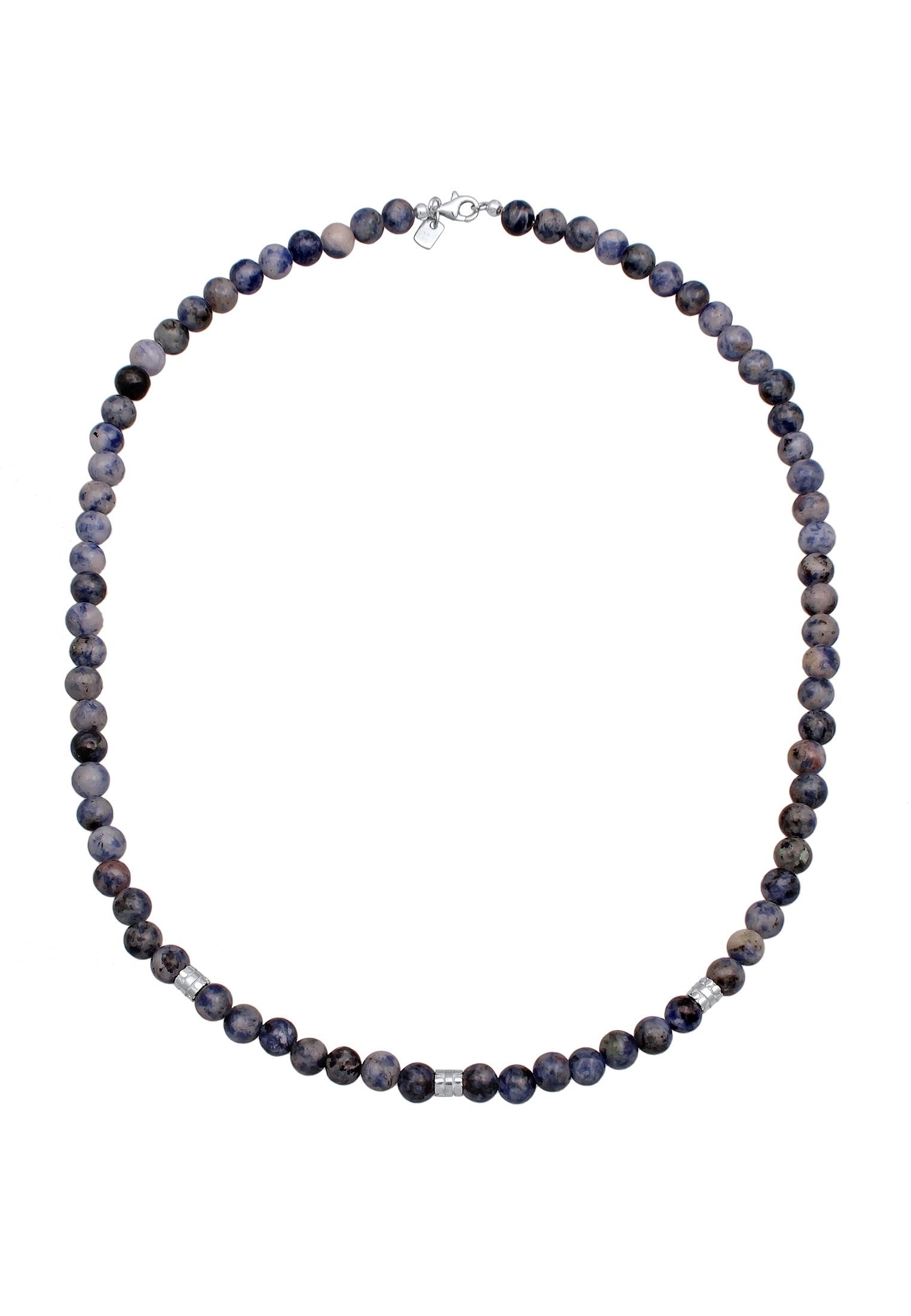 Kuzzoi Silberkette »Halskette Achat Perlen Beads Vintage 925 Silber«