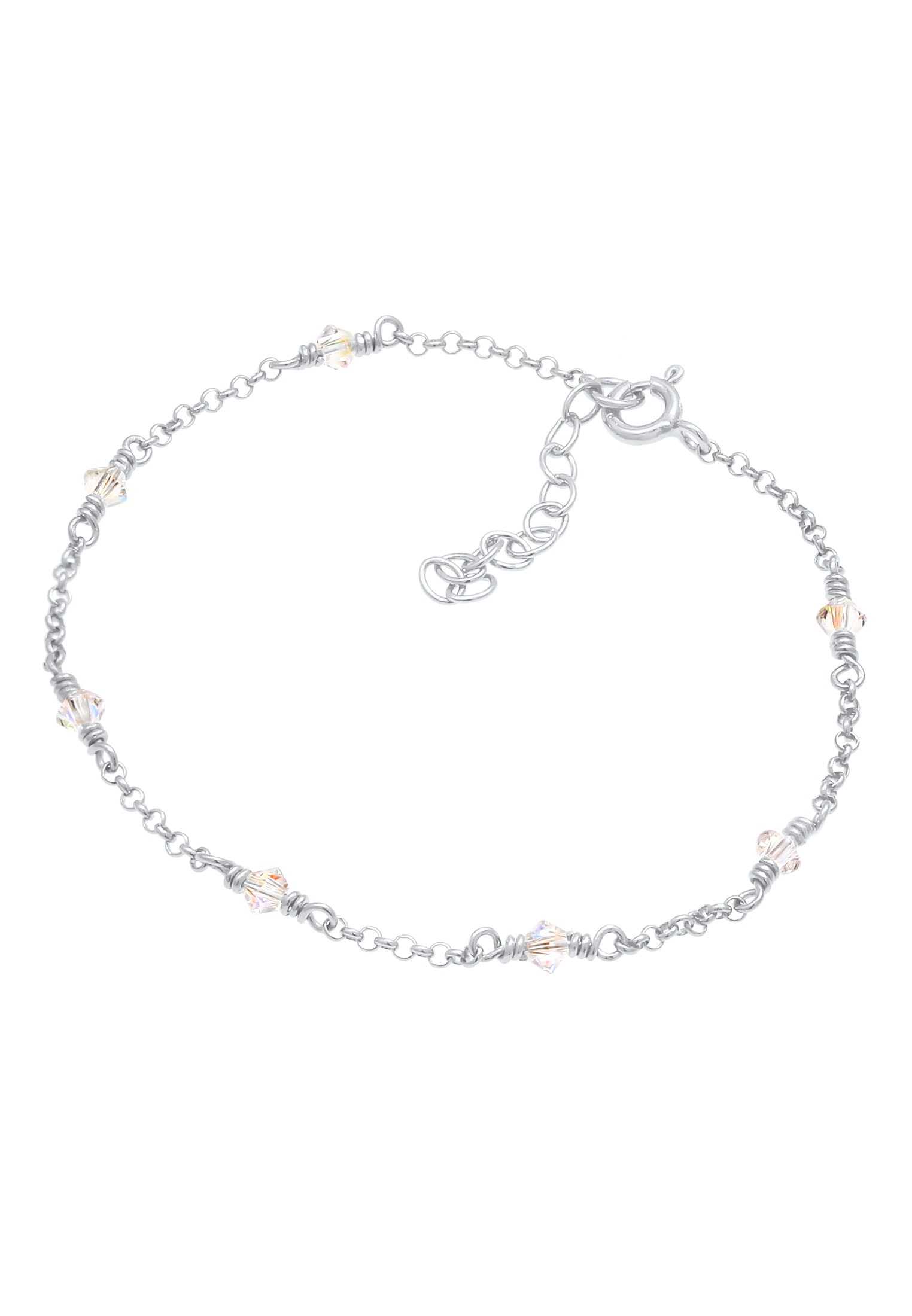 Elli Armkette »Armband Elegant Kristalle 925 Silber«