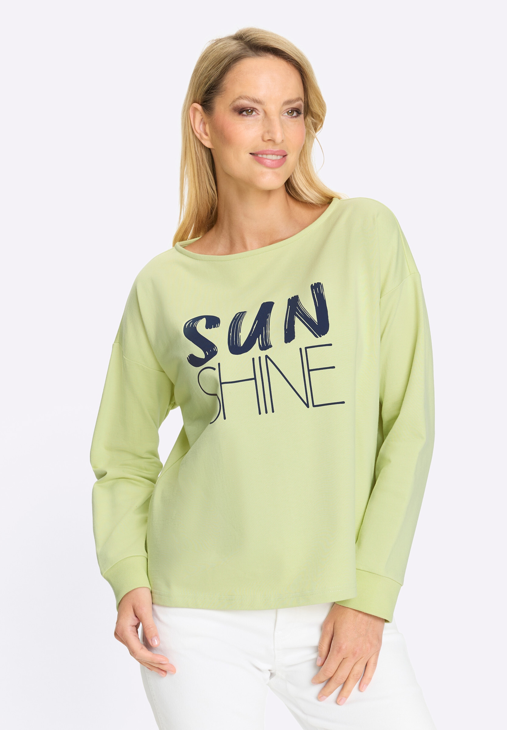 heine Sweatshirt »Sweatshirt Sweatshirt mit Schriftzug«
