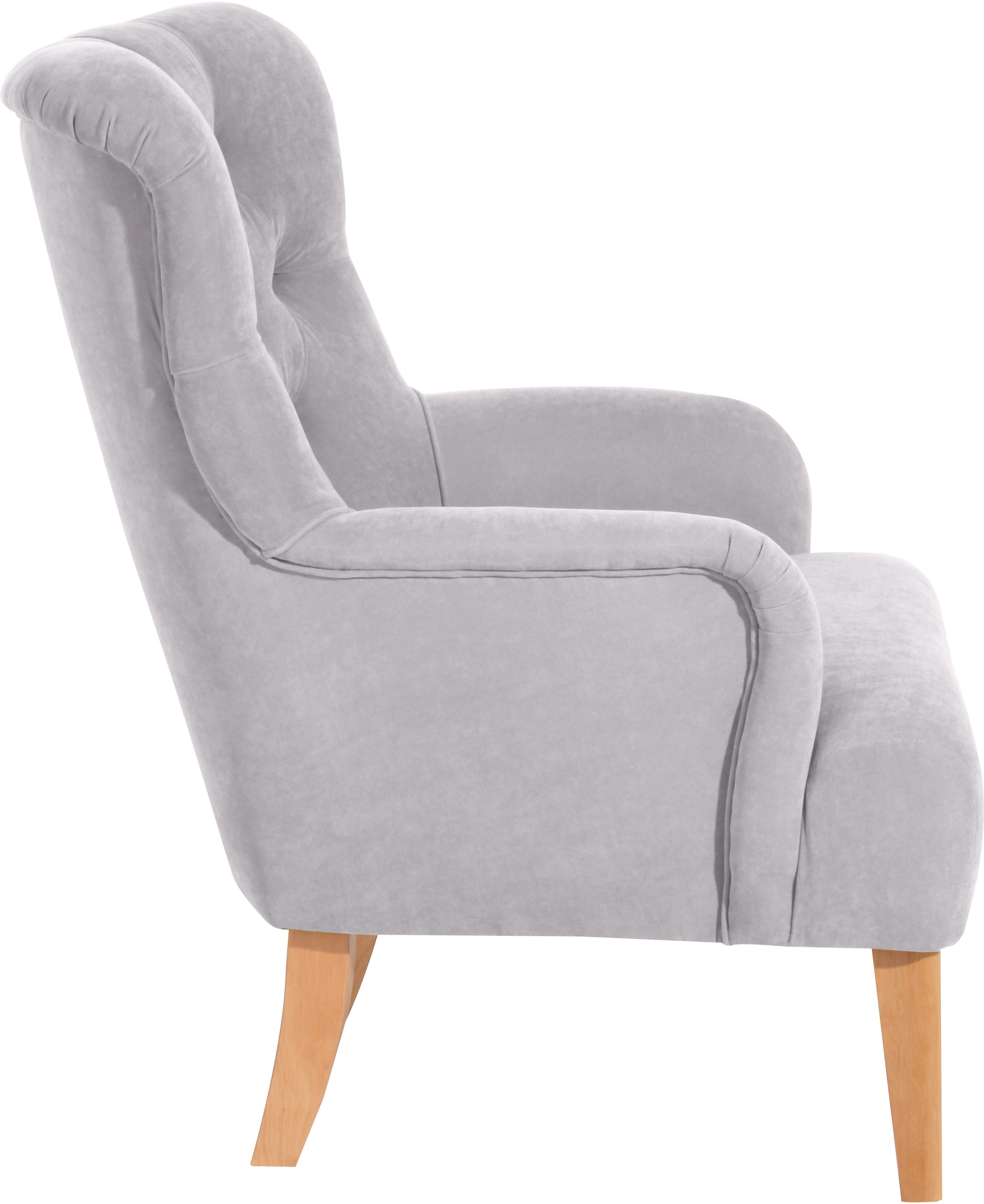 Max Winzer® Chesterfield-Sessel »Bradley, Loungesessel«, mit edler Knopfheftung