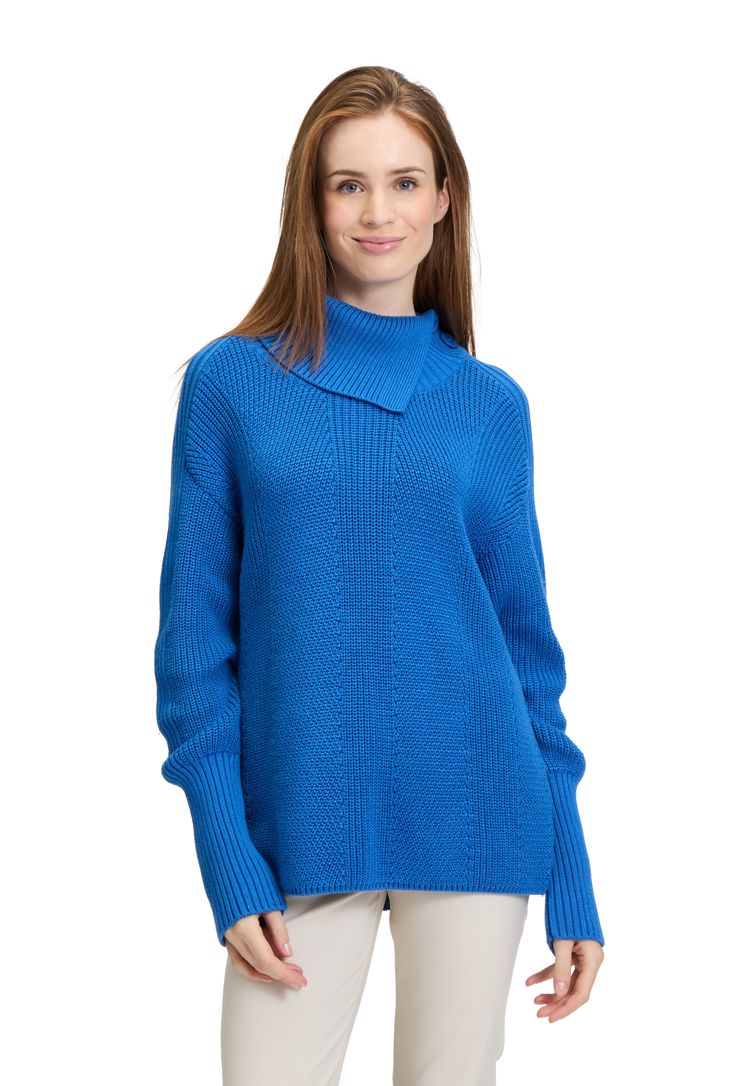 Betty Barclay Rundhalspullover »Grobstrick-Pullover mit hohem Kragen«