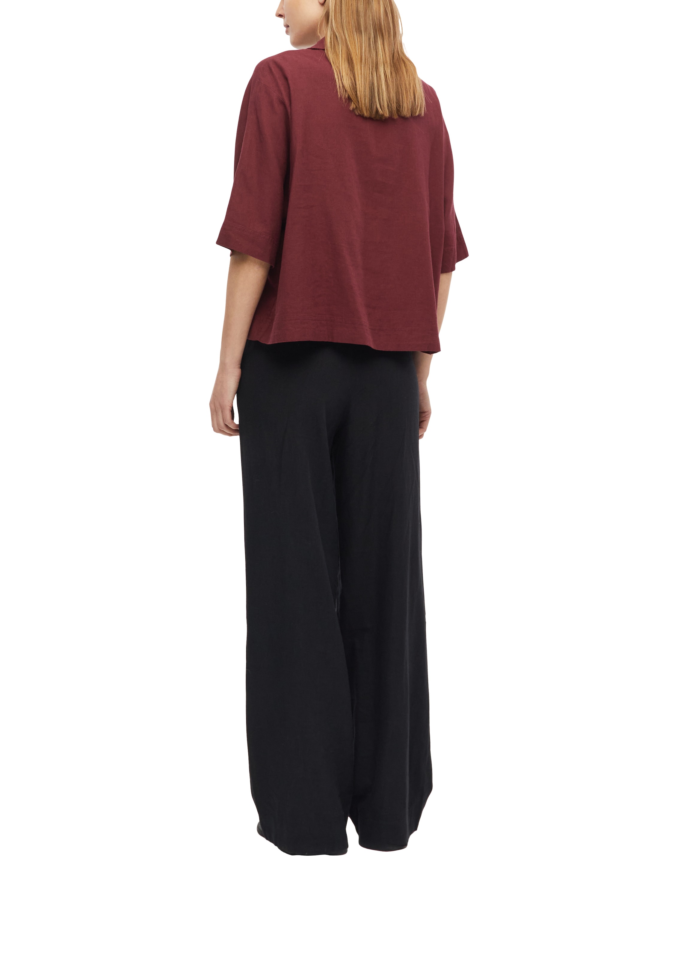 s.Oliver Hemdbluse kurz, mit Knopfleiste