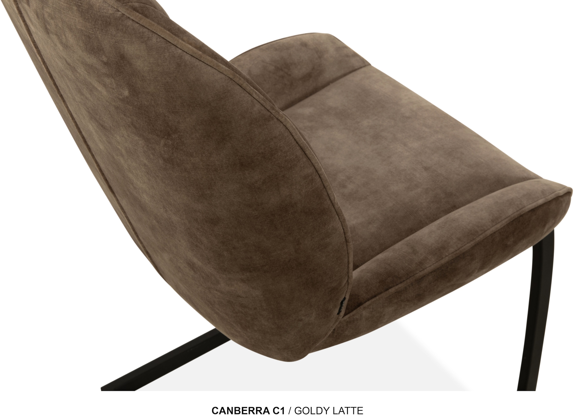 OMG Design Esszimmerstuhl »Canberra« (Set) 1 Stk.Esszimmerstuhl, pflegeleichter Samtvelour Bezug