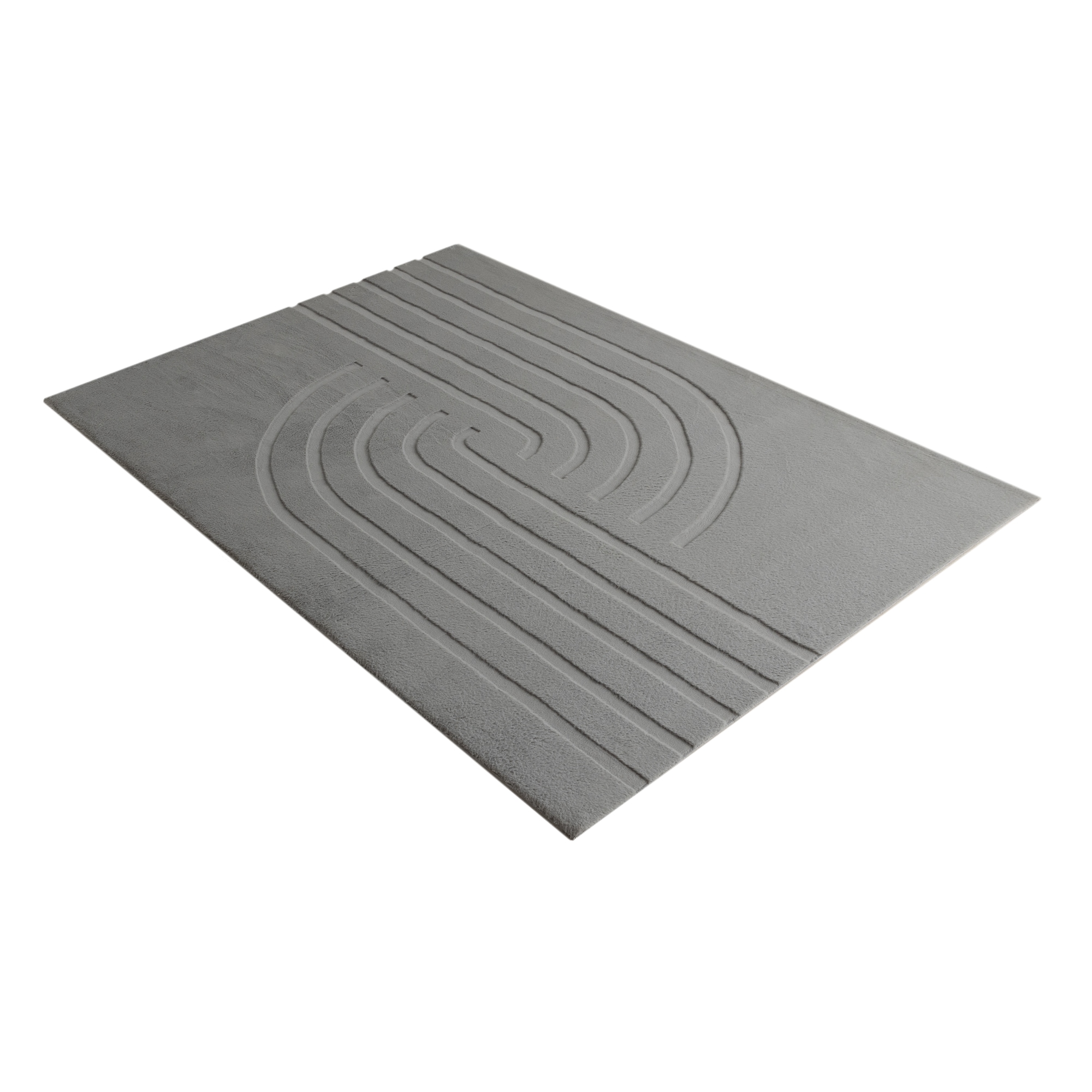 Obsession Teppich »Zen Deluxe 700« rechteckig 22 mm Höhe Uni Farben, modernes Design, Hoch-Tief Effekt, Wohnzimmer