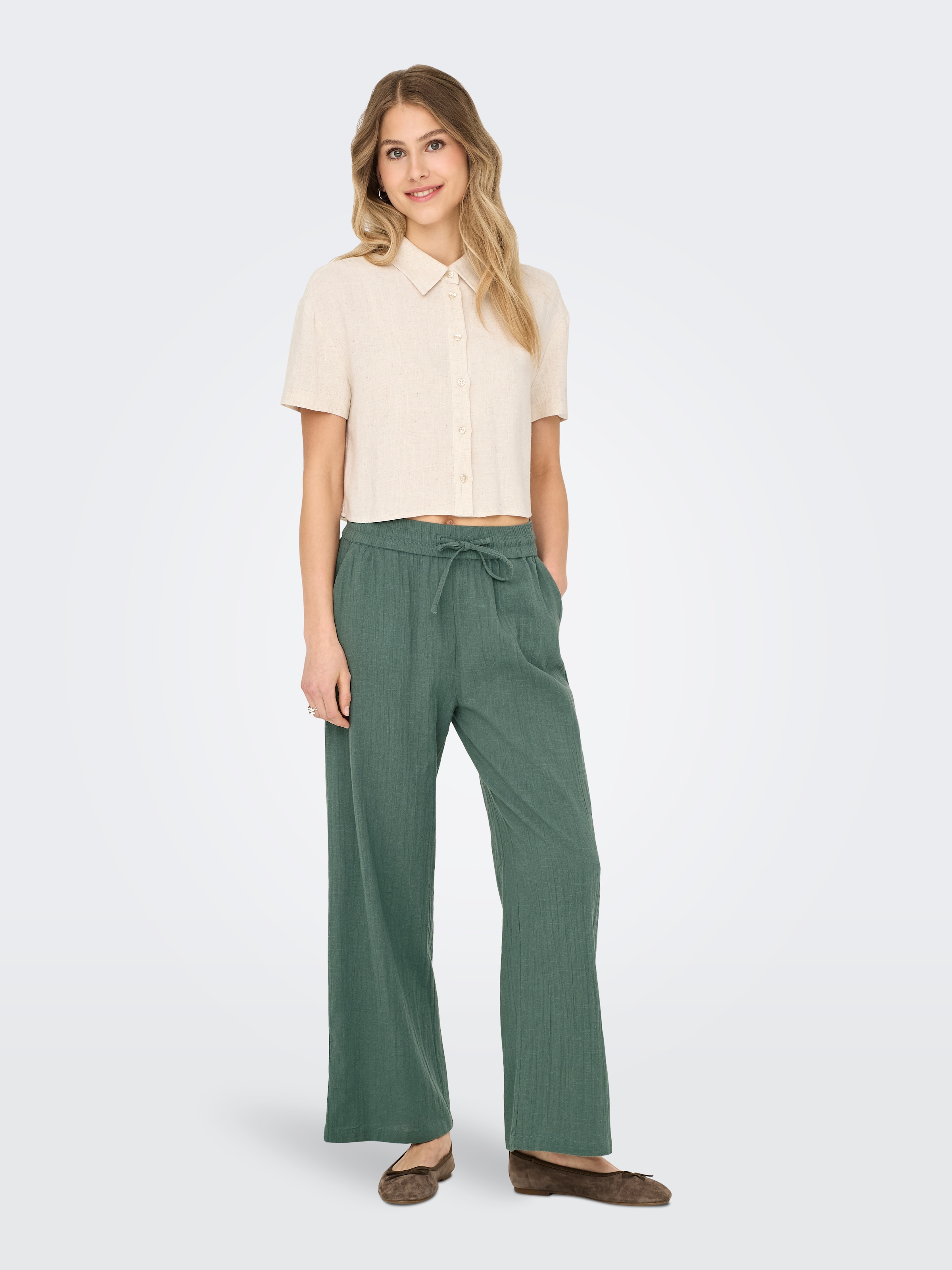 ONLY Schlupfhose »ONLTIZANA COTTON LOOSE PANTS WVN«