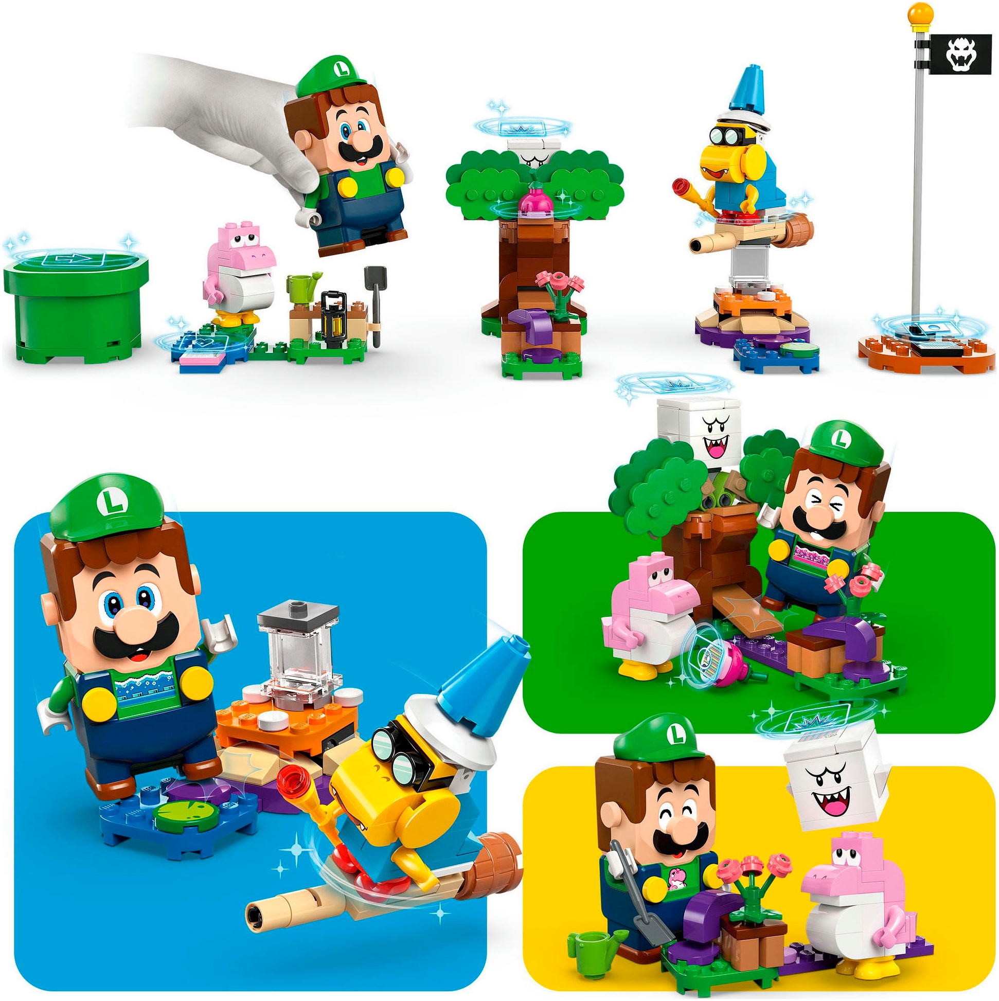 LEGO® Konstruktionsspielsteine »Abenteuer mit dem interaktiven LEGO® Luigi™ (71440), LEGO Super Mario«, (210 St.), Made in Europe