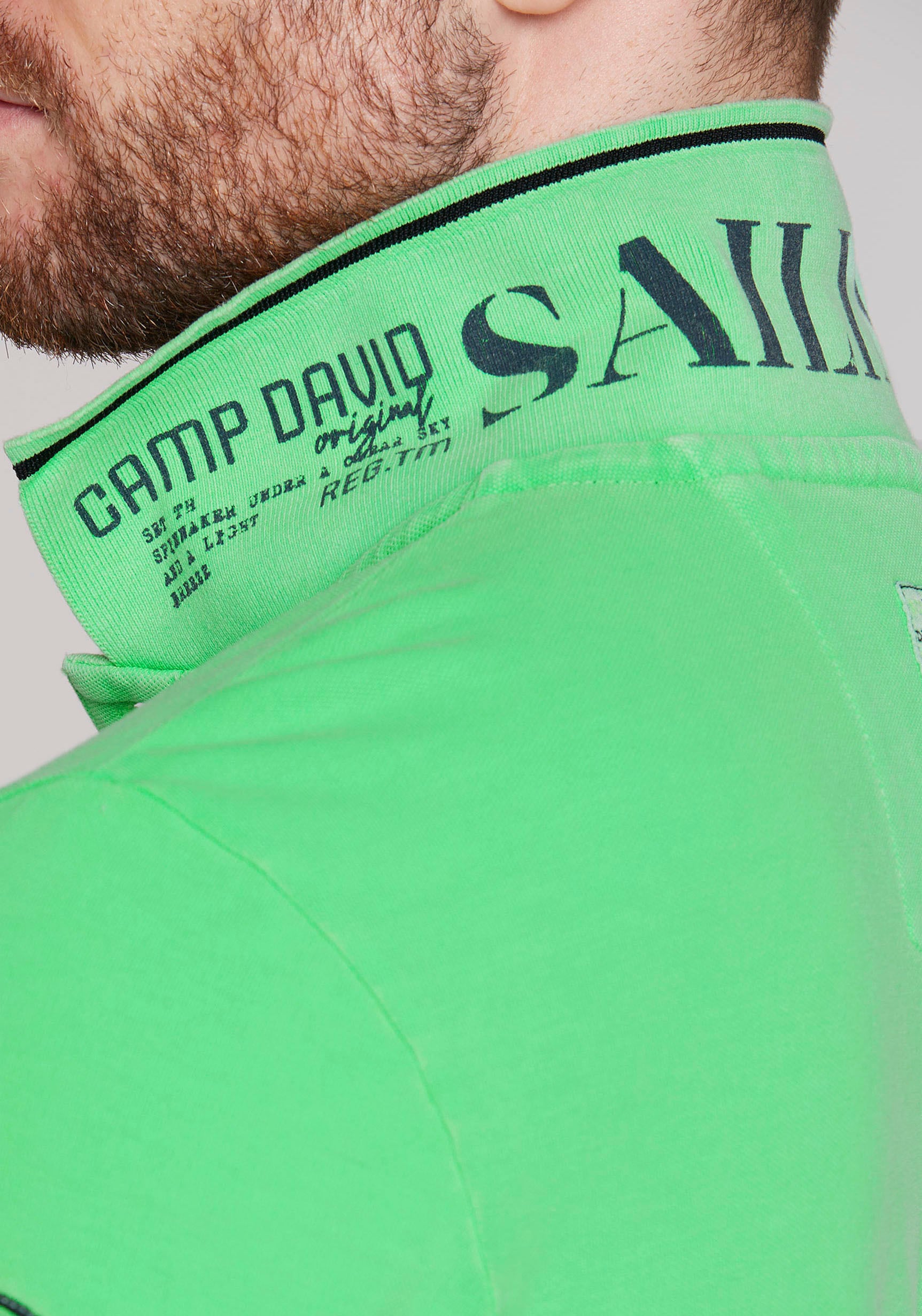 CAMP DAVID Poloshirt, mit Logo-Applikationen