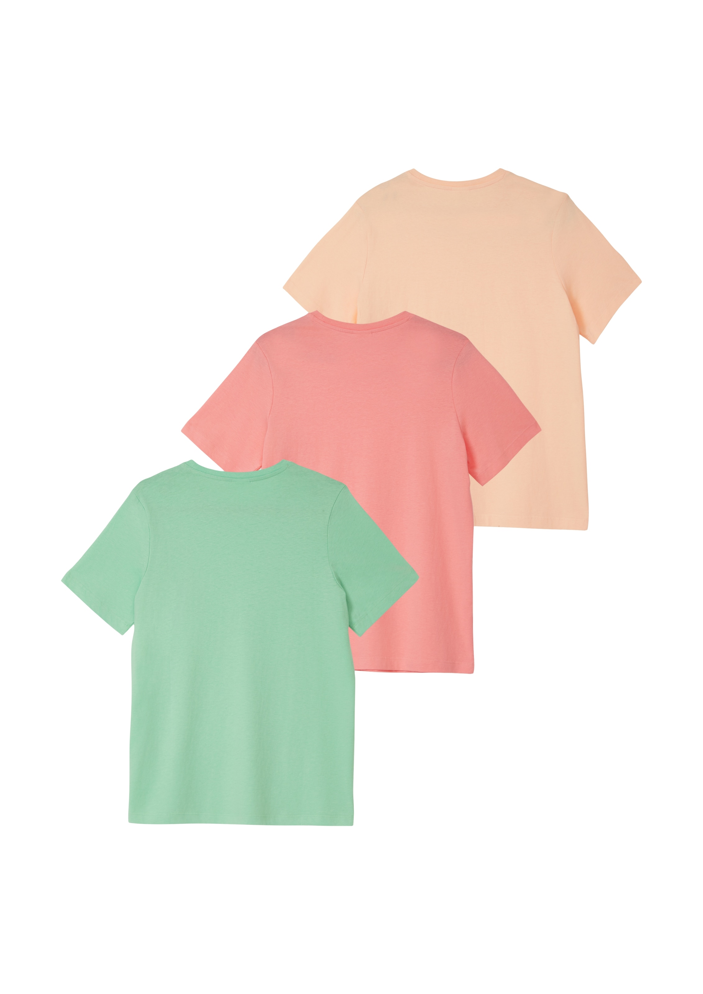 s.Oliver Junior T-Shirt 2 3er Pack, unifarben und unisex