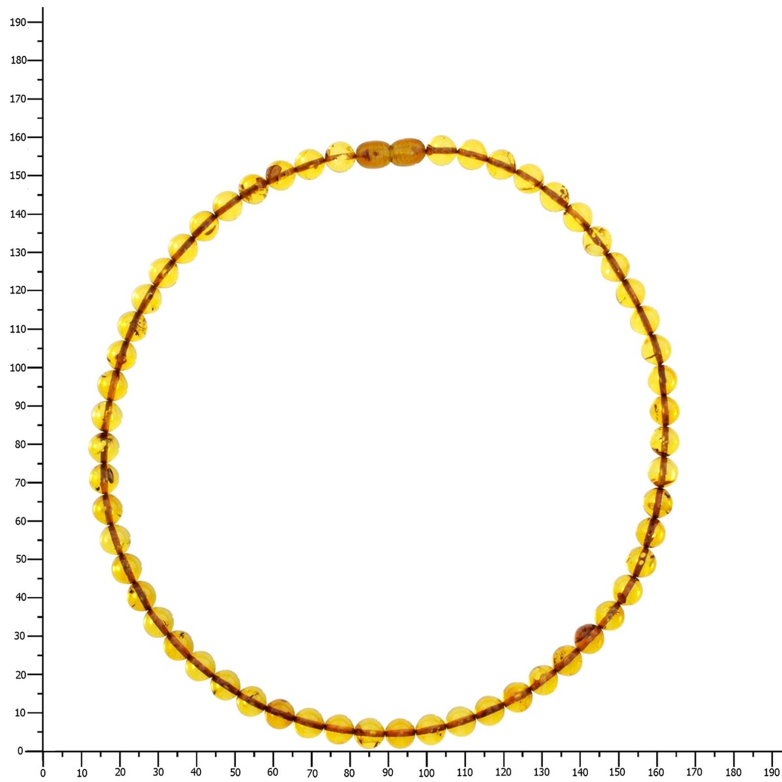 OSTSEE-SCHMUCK Kette ohne Anhänger »- Kugel 8 mm - Bernstein - ,«