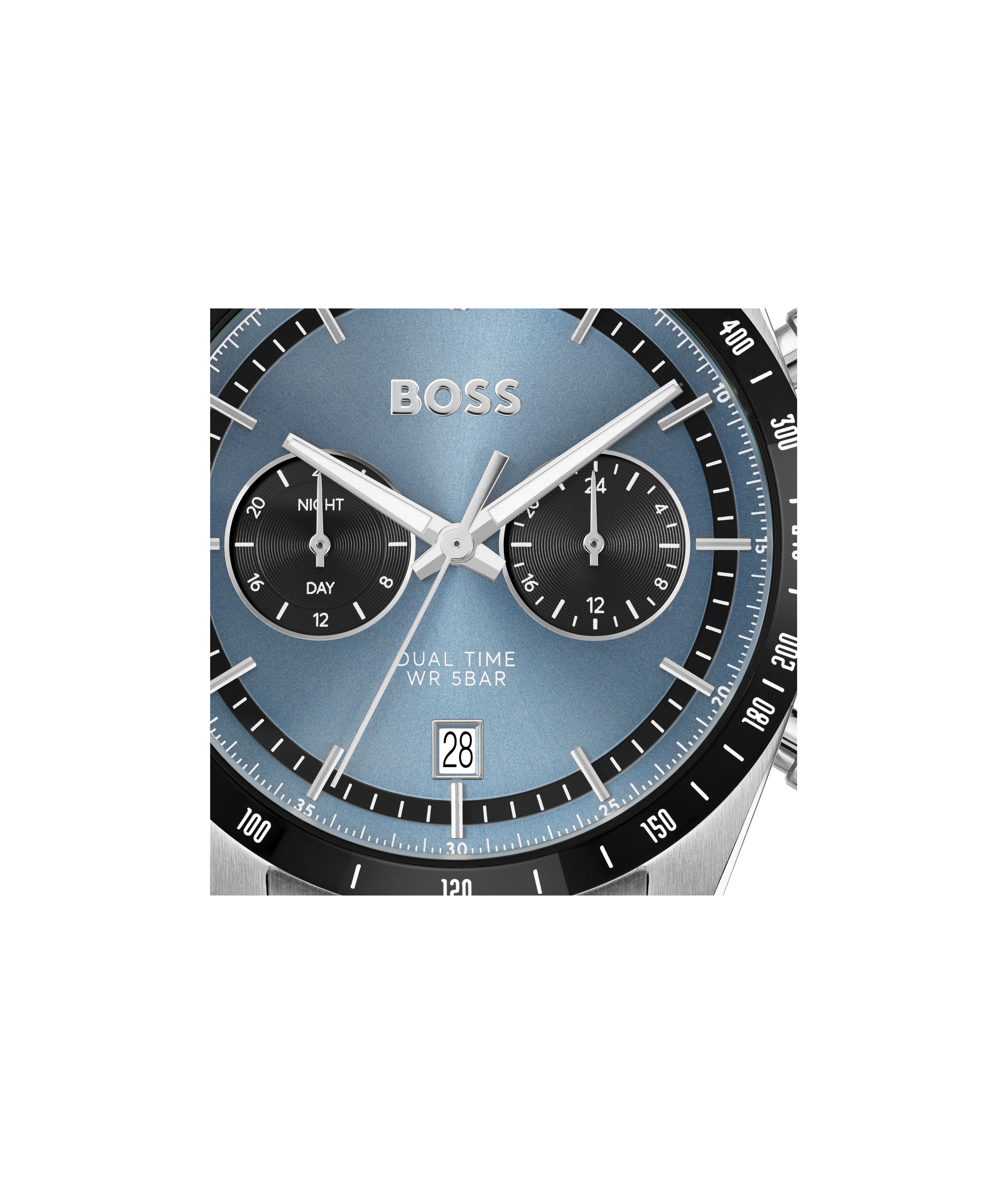 BOSS Multifunktionsuhr »TOURMASTER« Quarzuhr, Armbanduhr, Herrenuhr, Edelstahlarmband, analog, Tag