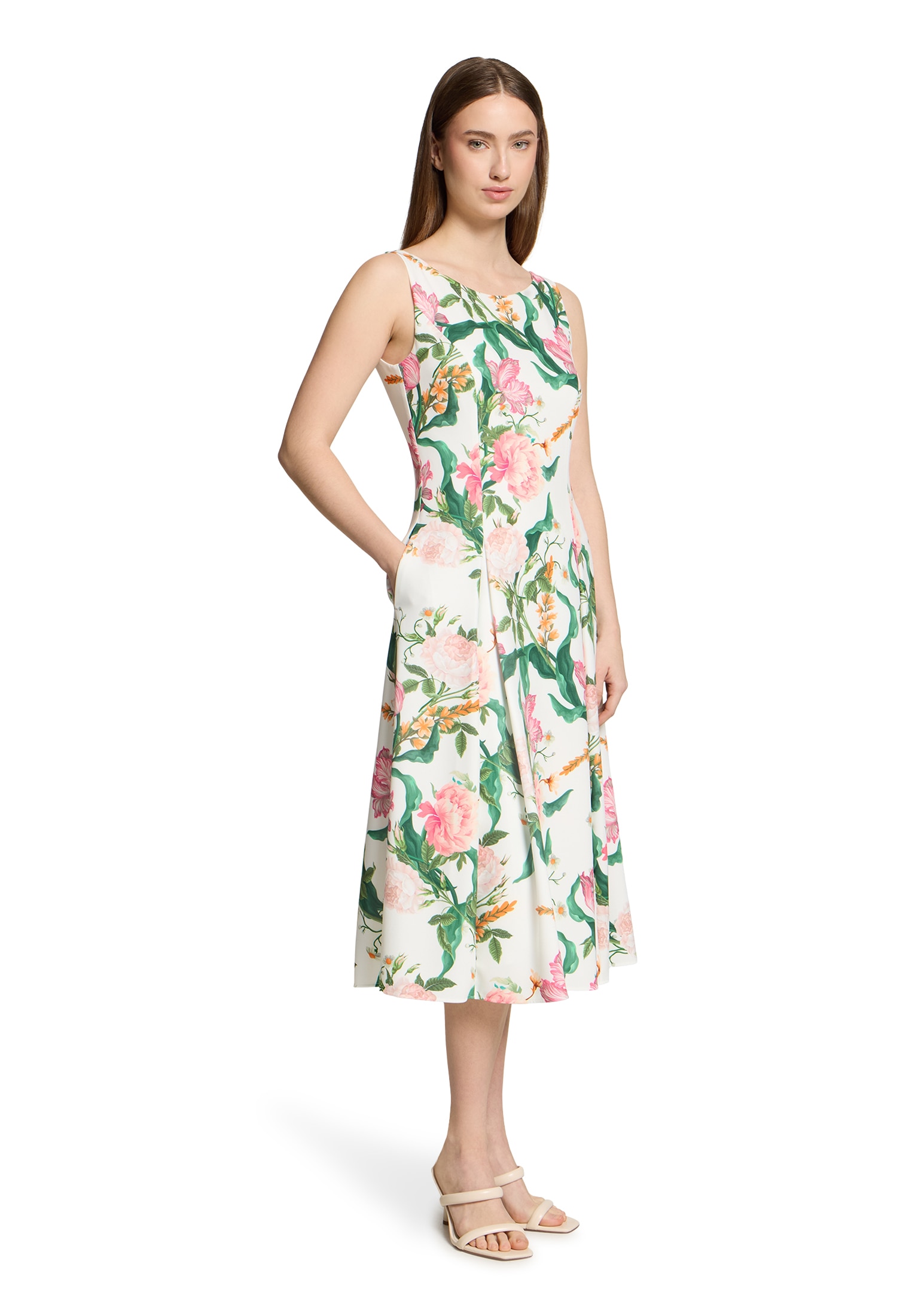 Vera Mont Sommerkleid »Blumenkleid mit Kellerfalten«