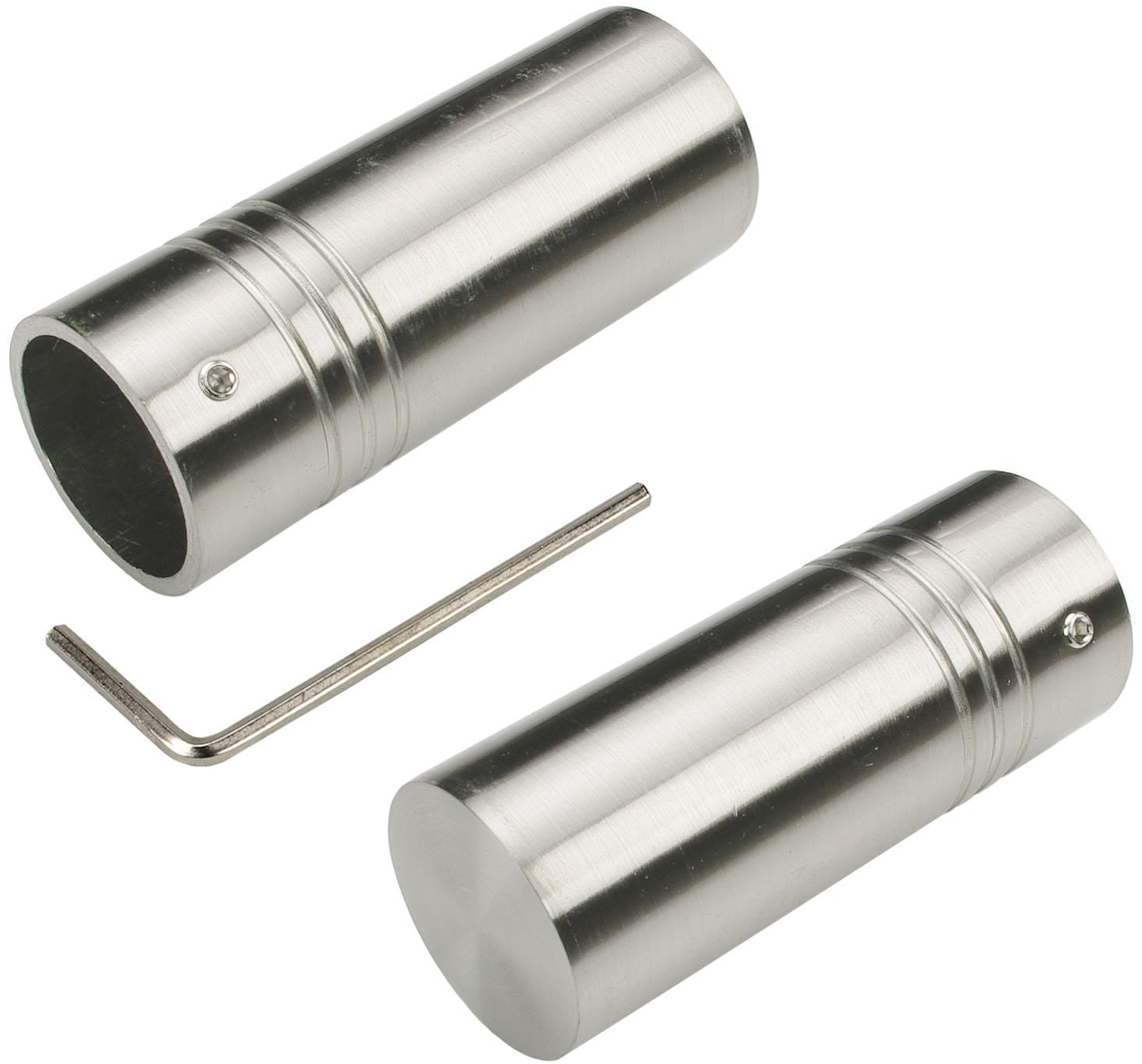 Liedeco Gardinenstange »CELZYLIN01SG2L«, 2 läufig-läufig, Fixmaß, 2-läufig im Fixmaß Ø 25/20 mm