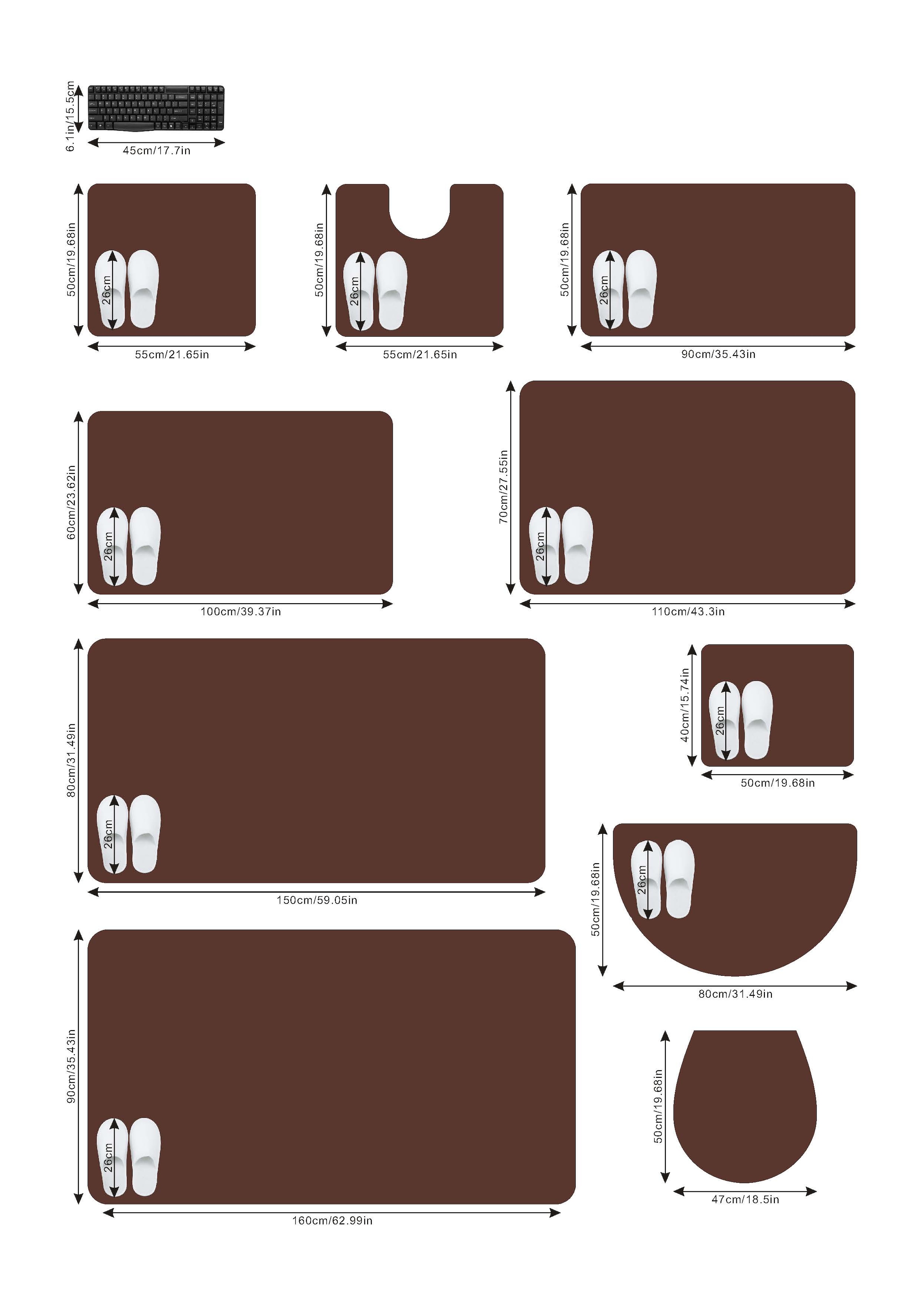 my home Badematte »Merida«, Höhe 32 mm, rutschhemmend beschichtet, fußbodenheizungsgeeignet-schnell trocknend-strapazierfähig, Badteppich, Uni Farben, rechteckig, rund & als 2-tlg. Set erhältlich