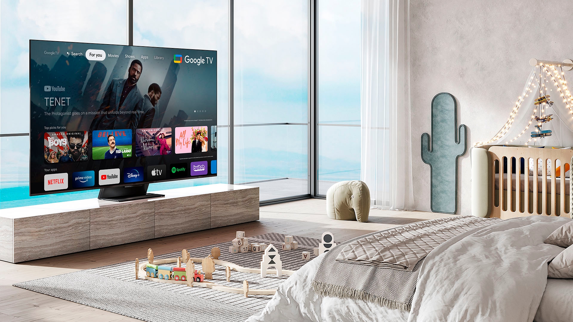 TCL QLED Mini LED-Fernseher »75C831X2«, 4K Ultra HD, Google TV-Smart-TV, 1500nits, HDR Extreme, Dolby Atmos, HDMI 2.1, ONKYO-Sound