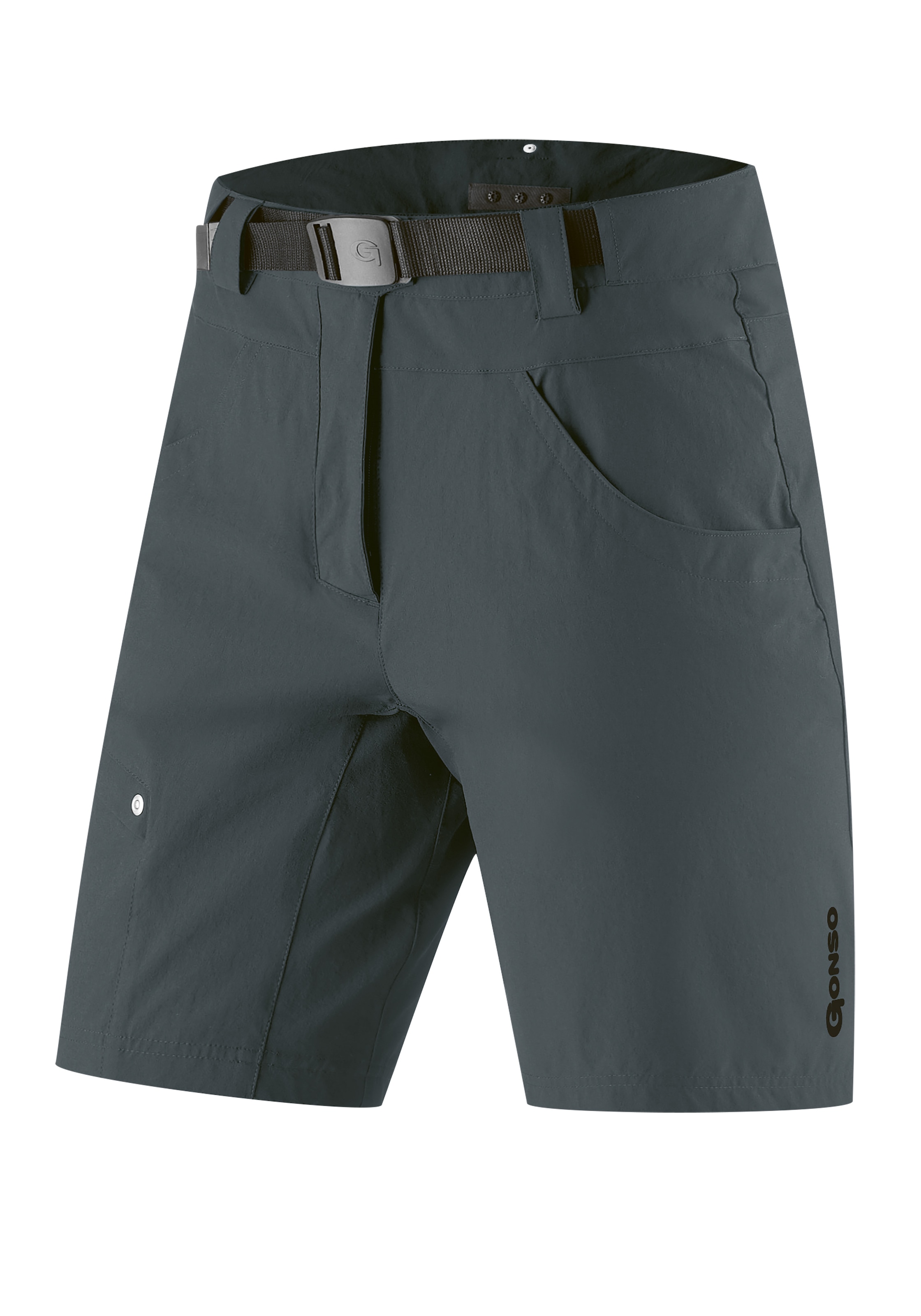 Gonso Fahrradhose »Mira Basic«, kurze Damen Radhose mit Sitzpolster, wasserabweisend, inkl. Gürtel