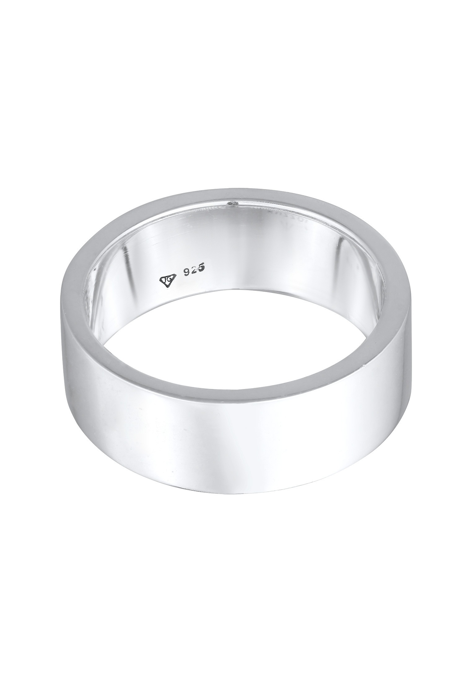 Kuzzoi Silberring »Ring Herren Bandring Peace Oxidiert 925 Silber«