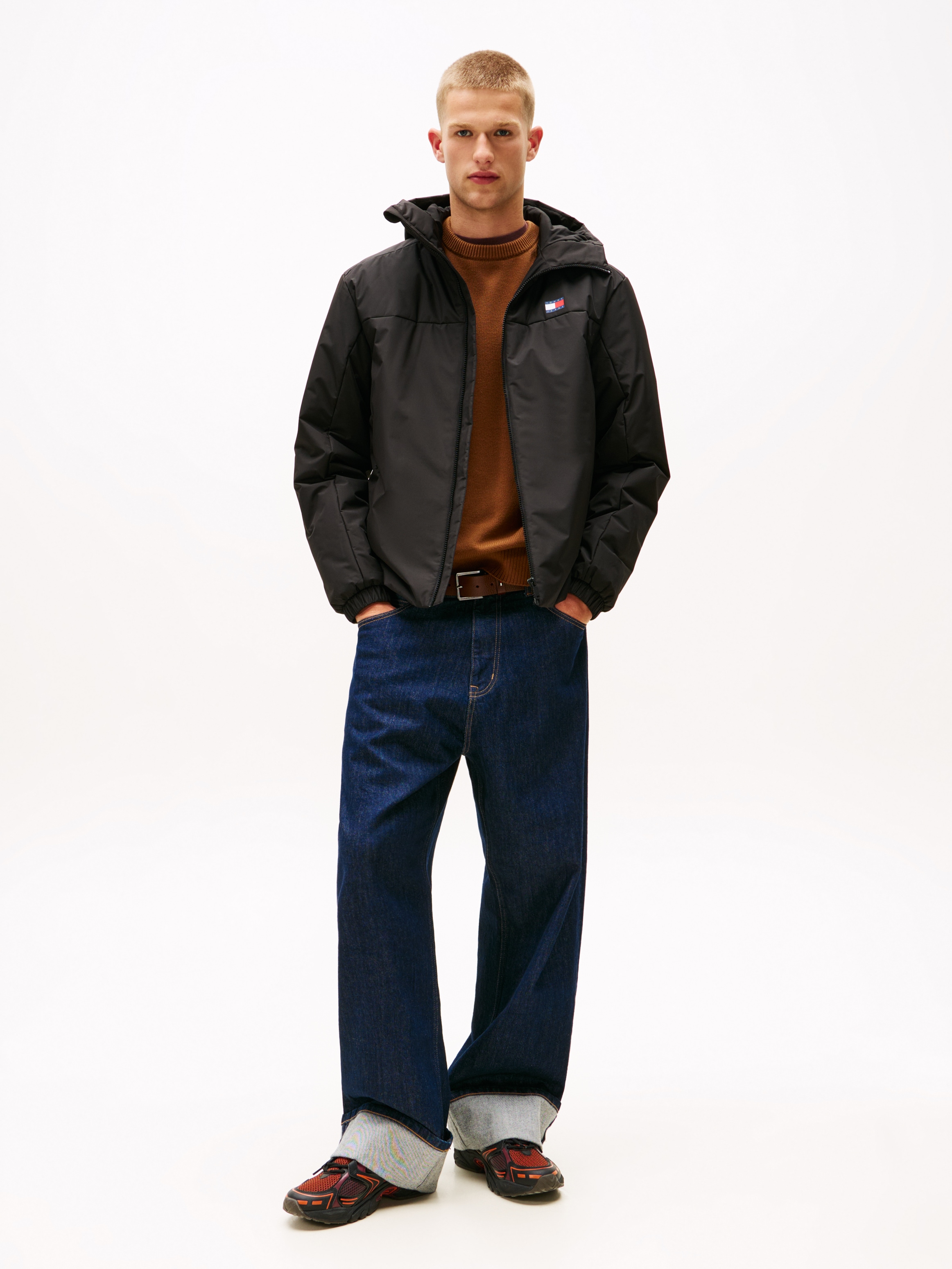 Tommy Jeans Outdoorjacke mit Kapuze Freizeitjacke, Übergangsjacke, Regular Fit, Kapuze