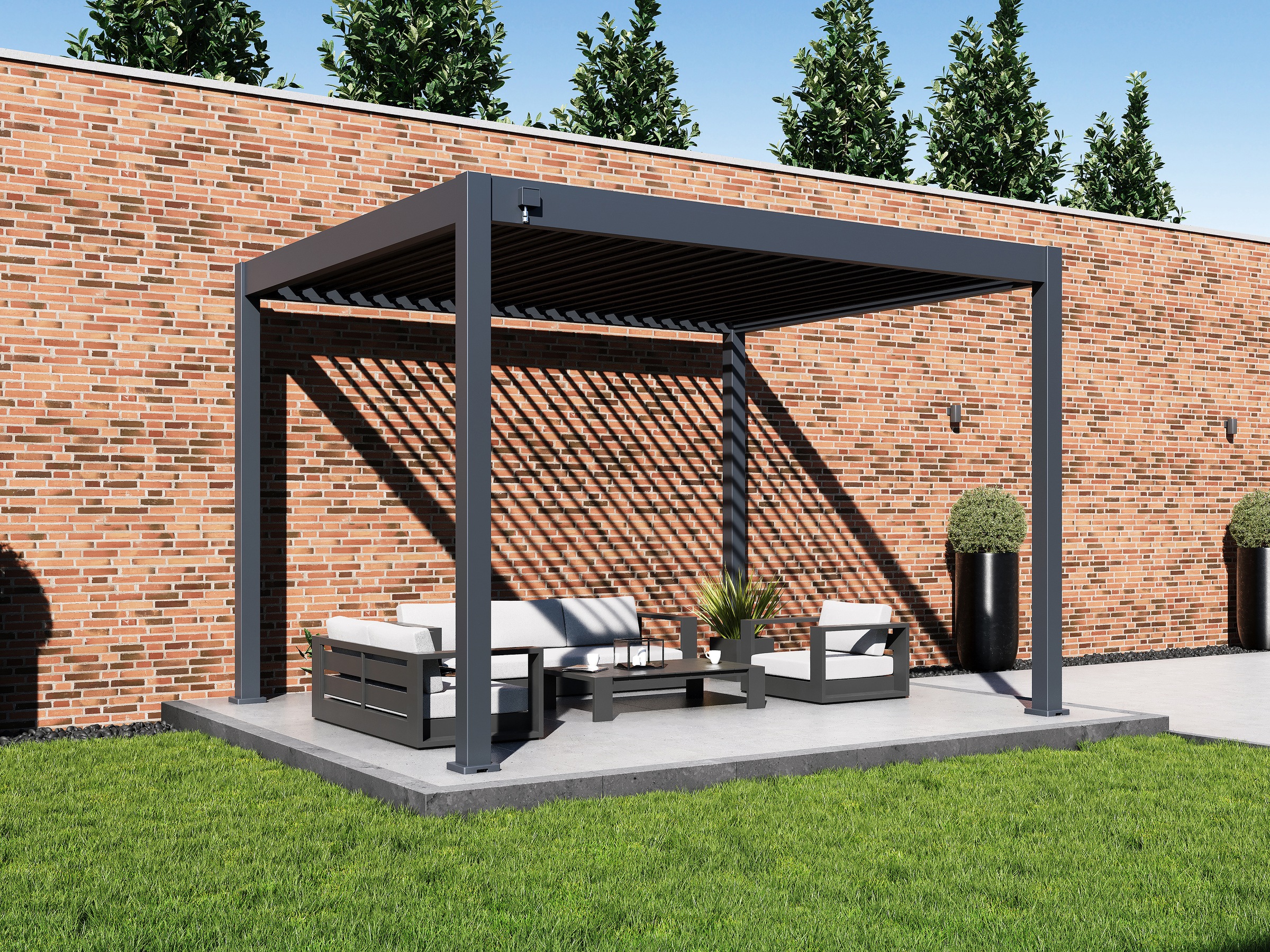 Paragon Outdoor Pergola Grand Tuscan 1012   inkl. Lamellendach