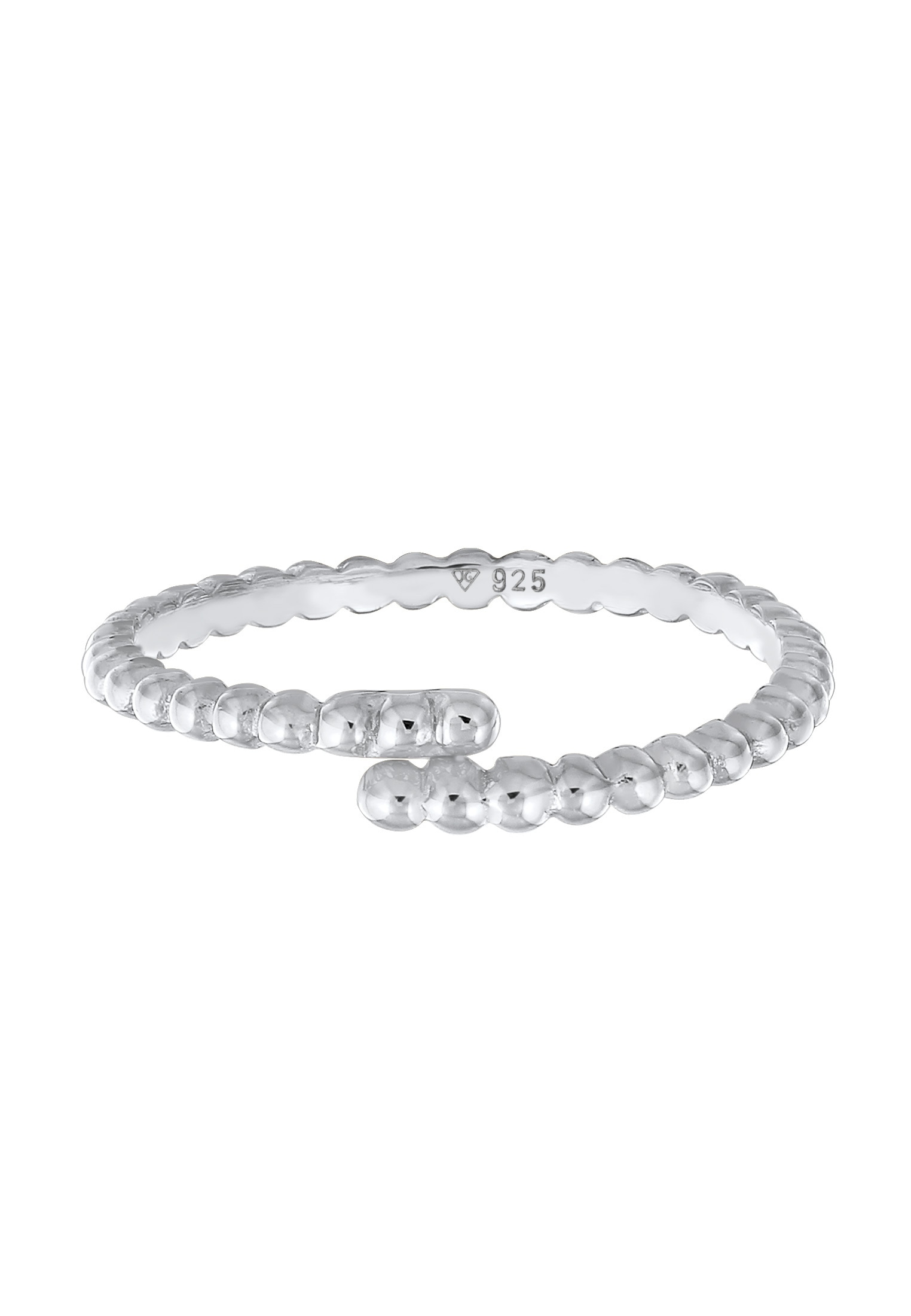 Elli Silberring »Ring Kugel Design Offen Verstellbar 925 Ring«