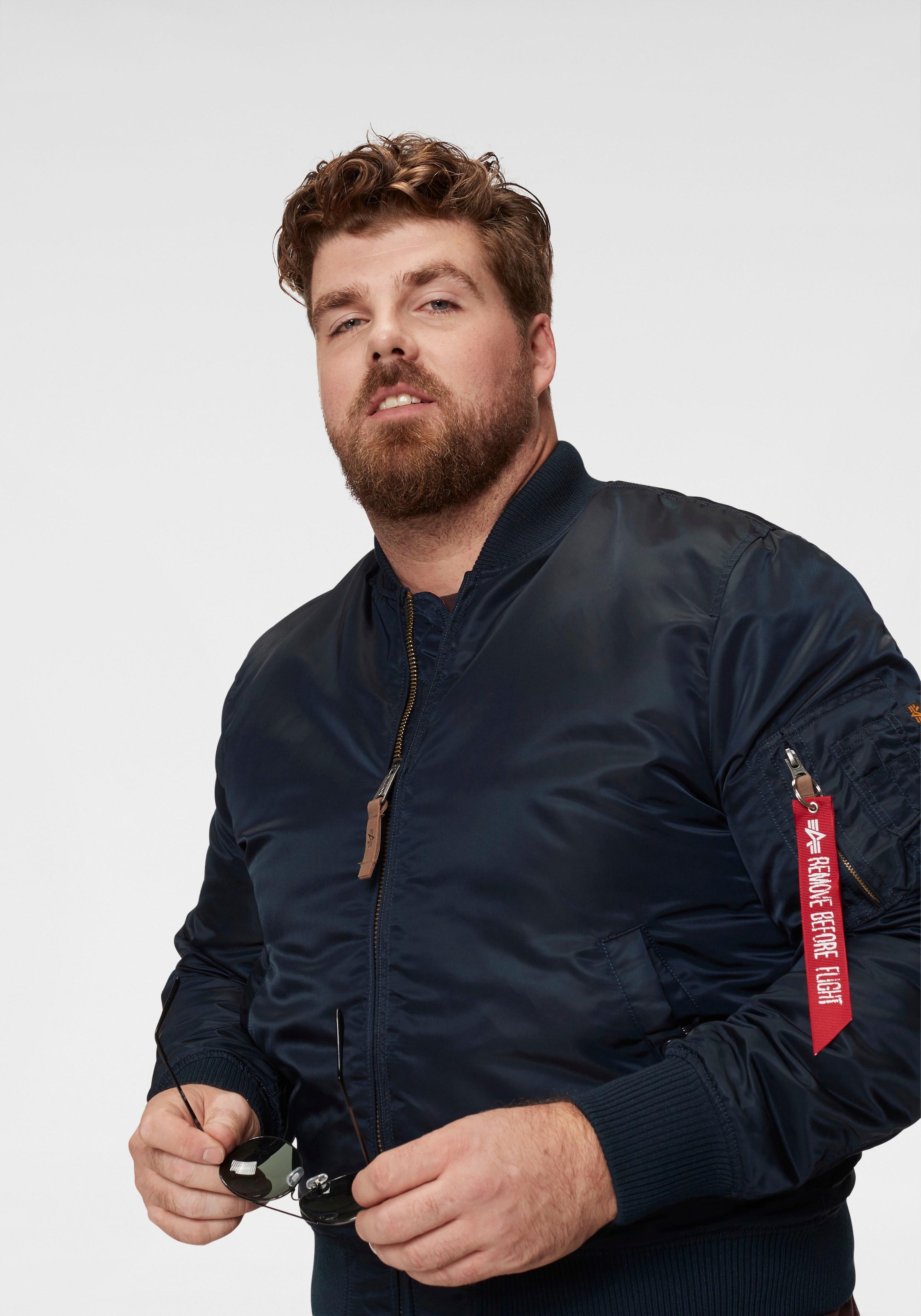 Alpha Industries Bomberjacke »MA-1 VF59 LONG«, ohne Kapuze, gefüttert