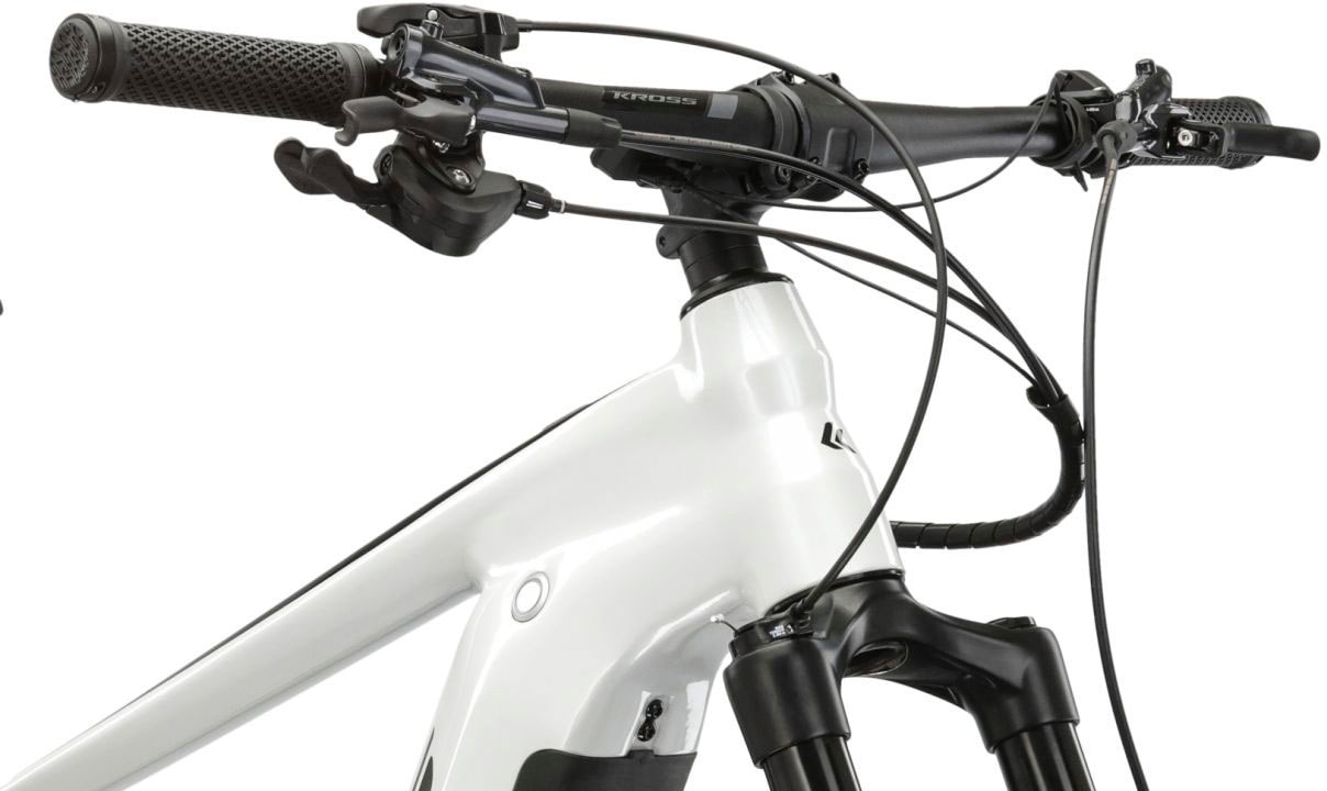 Kross E-Bike »E-MTB Level Boost 3.0 29 Zoll weiß«, 12 Gang, Shimano, DEORE SLX M7100, Mittelmotor 250 W, Pedelec, Elektrofahrrad für Damen und Herren