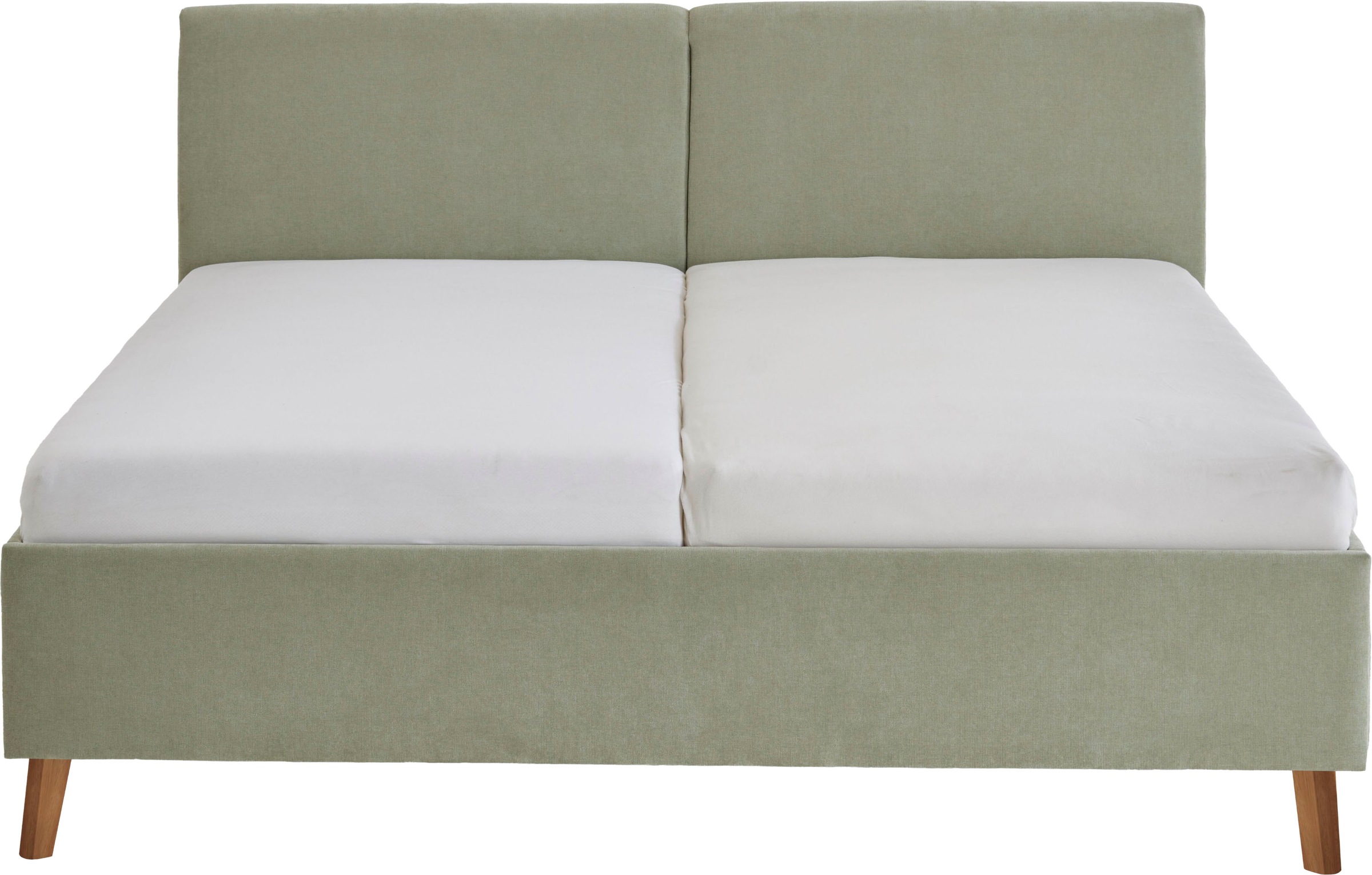 meise.möbel Polsterbett »Piano, in verschiedene Farben und Breiten erhältlich« wahlweise mit schwarzem oder eichefarbigem Holzfuß