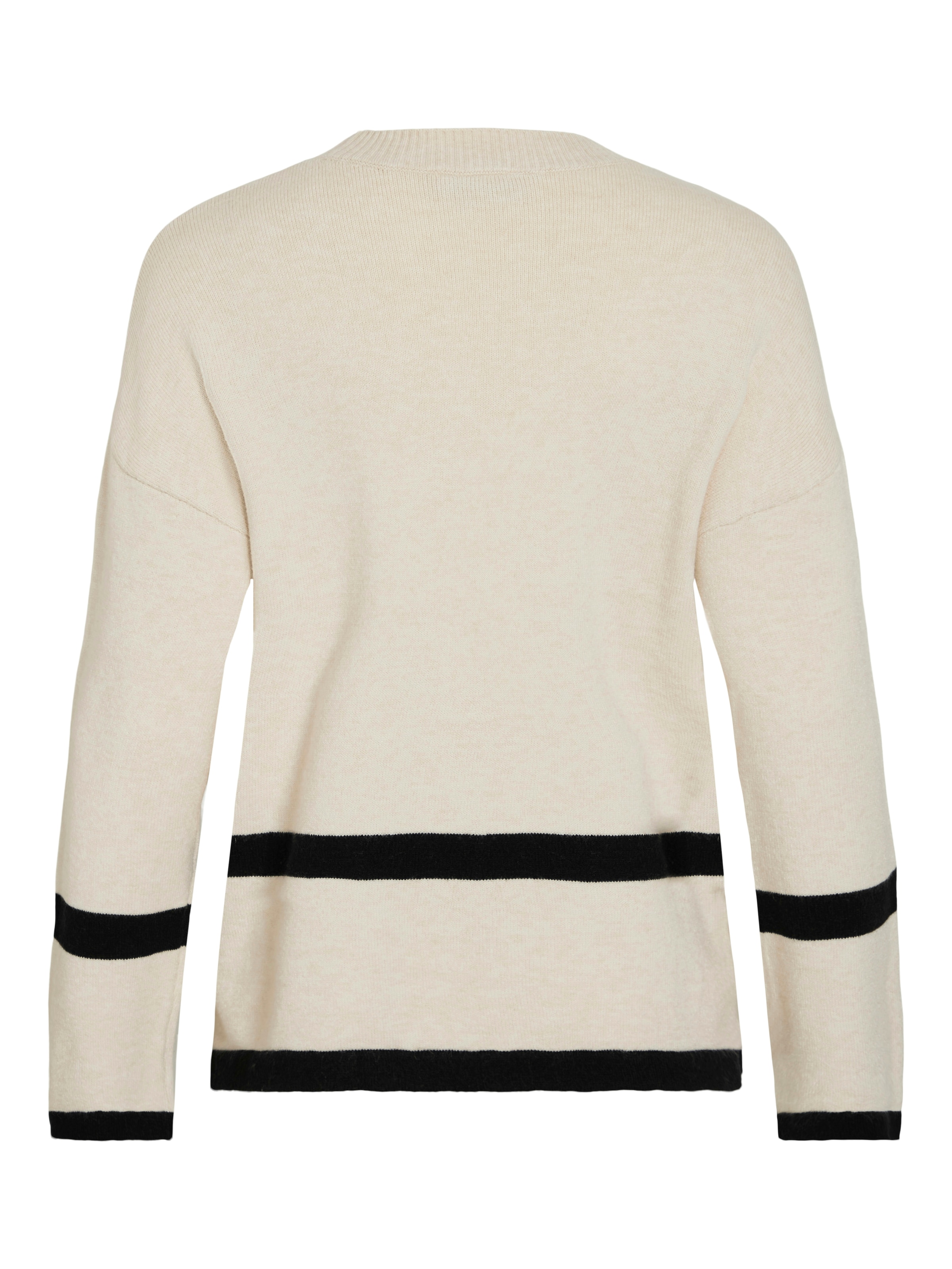 Vila Rundhalspullover »VIRIL O-NECK OVERSIZE L/S KNIT TOP- NOOS« Materialmix, oversize