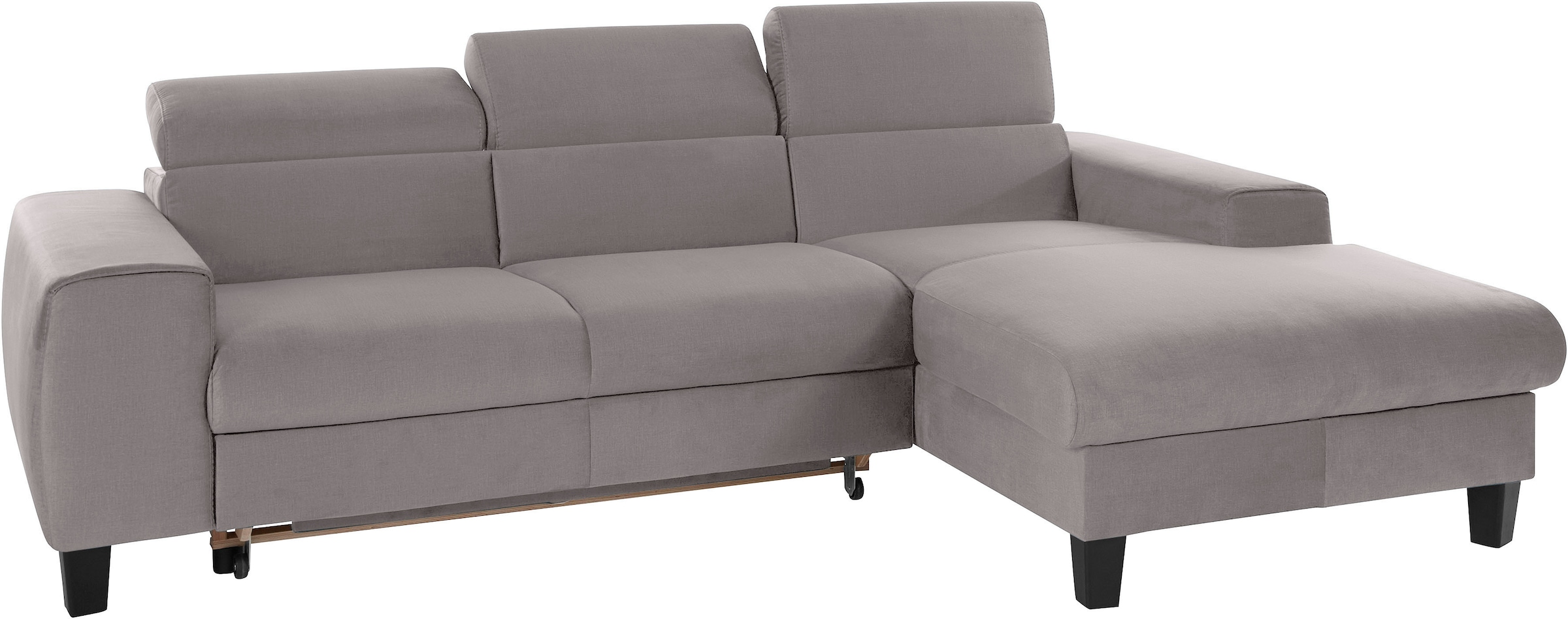 COTTA Ecksofa »Morven L-Form mit Kopfteilverstellung« wahlweise mit Bettfunktion, Bettkasten & Wireless-Charger
