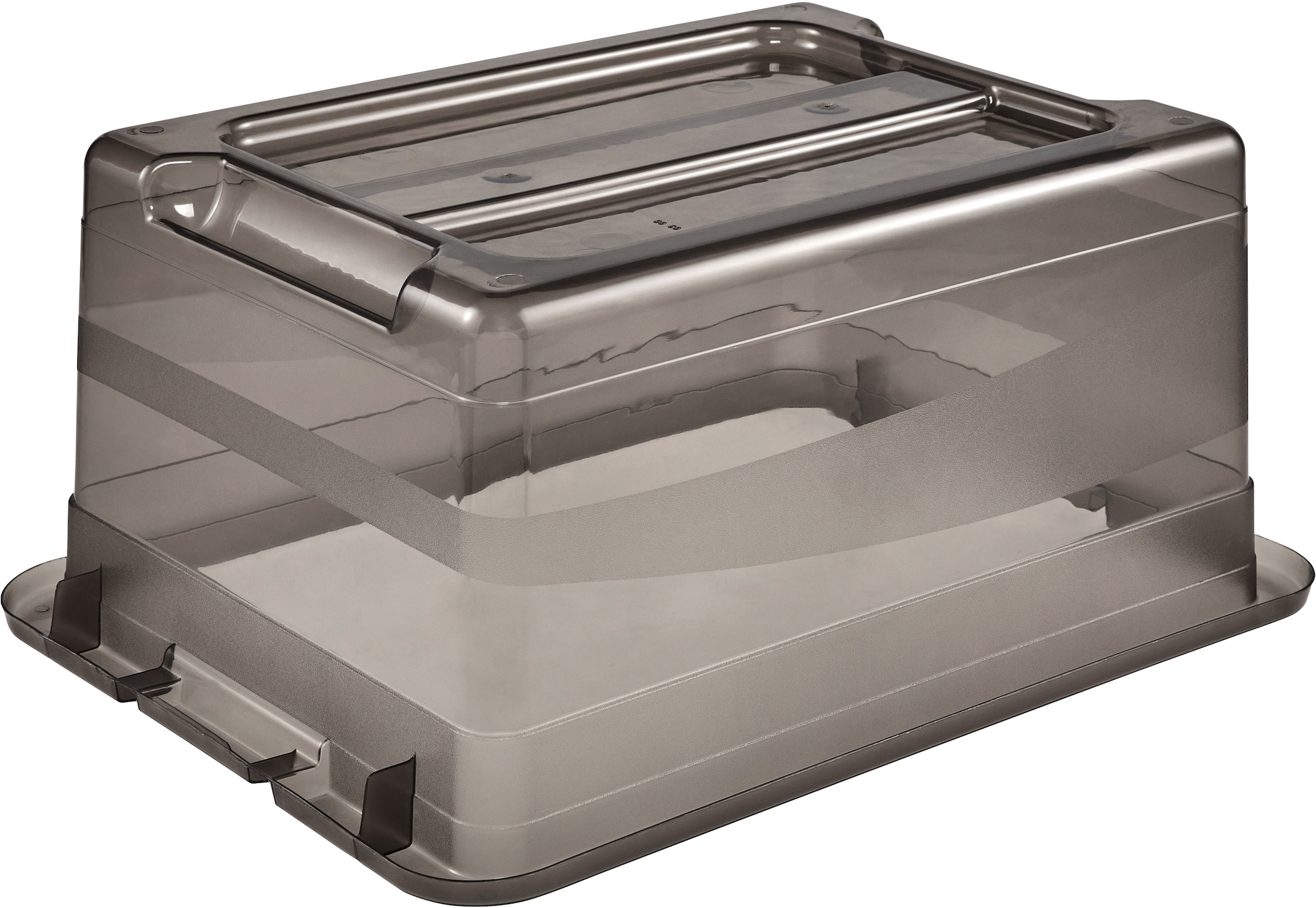 keeeper Aufbewahrungsbox »Cornelia, 6er Set, 12 L, 39,5 x 29,5 x 17,5 cm« durch Clips verschließbar, Griffe am Boden