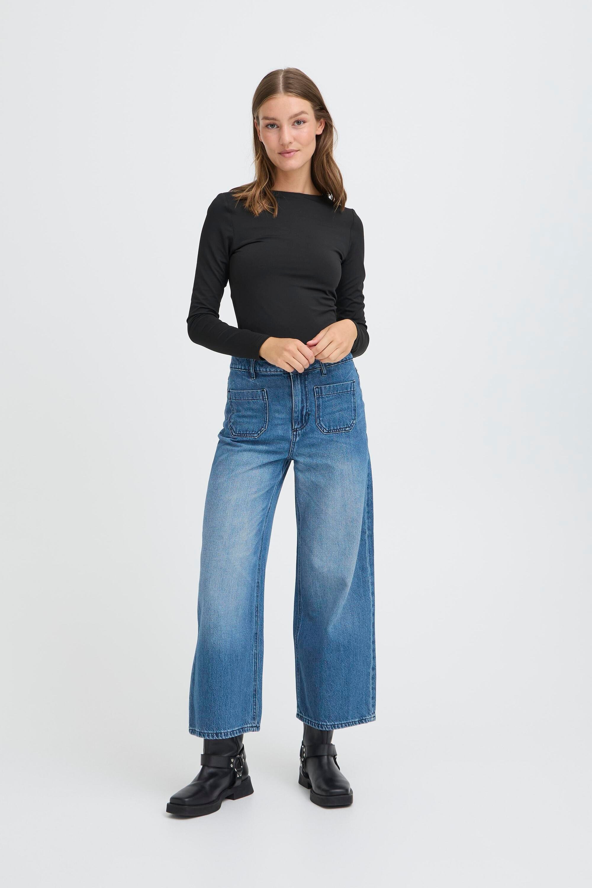 Ichi Weite Jeans »Damen Casual Hose IHPAMMY«